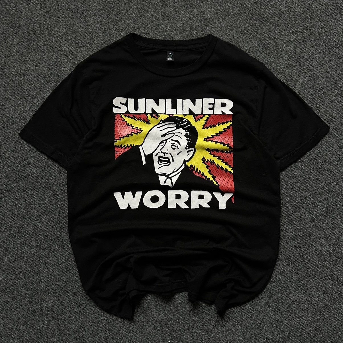 Band Tees VTG Mans T-shirts Adult Sunliner Worry Band Rock Y2K Black Size US M / EU 48-50 / 2 - 3 Thumbnail