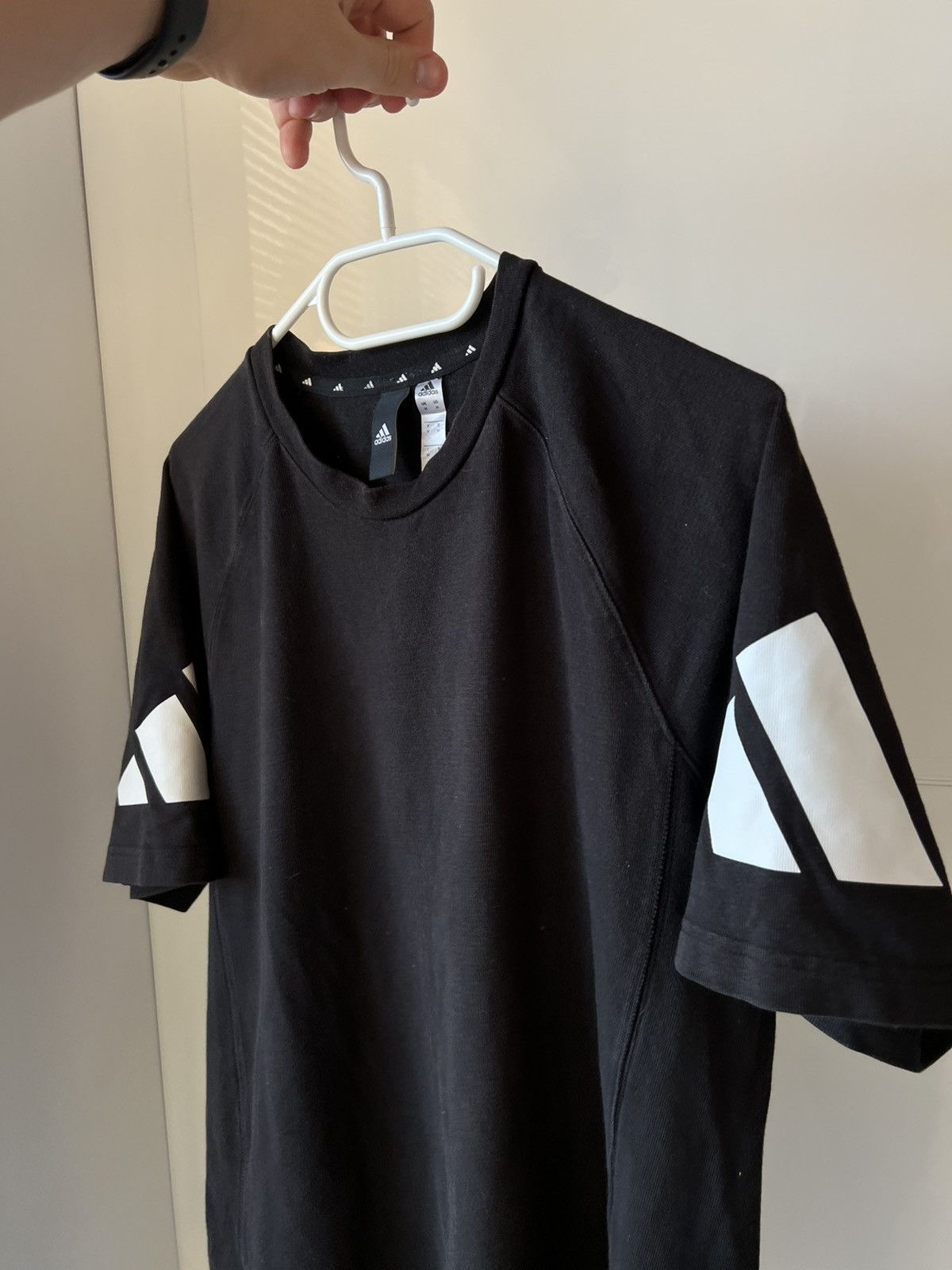 Adidas Rare Adidas EQT Style Big Logo Hard Cotton Active Men’s Tee Size US M / EU 48-50 / 2 - 2 Thumbnail