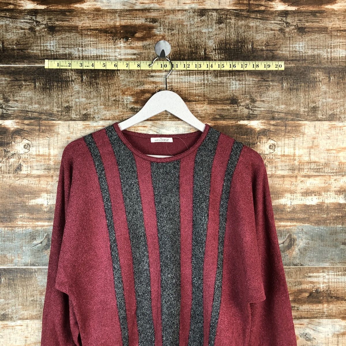 Homespun Knitwear × Japanese Brand Patria Soeur vintage Red Knitwear #A1358 Size S / US 4 / IT 40 - 2 Thumbnail