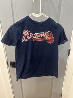 VINTAGE Atlanta Braves Shirt Mens Extra Large Blue Stedman 1989 MLB  Baseball Men