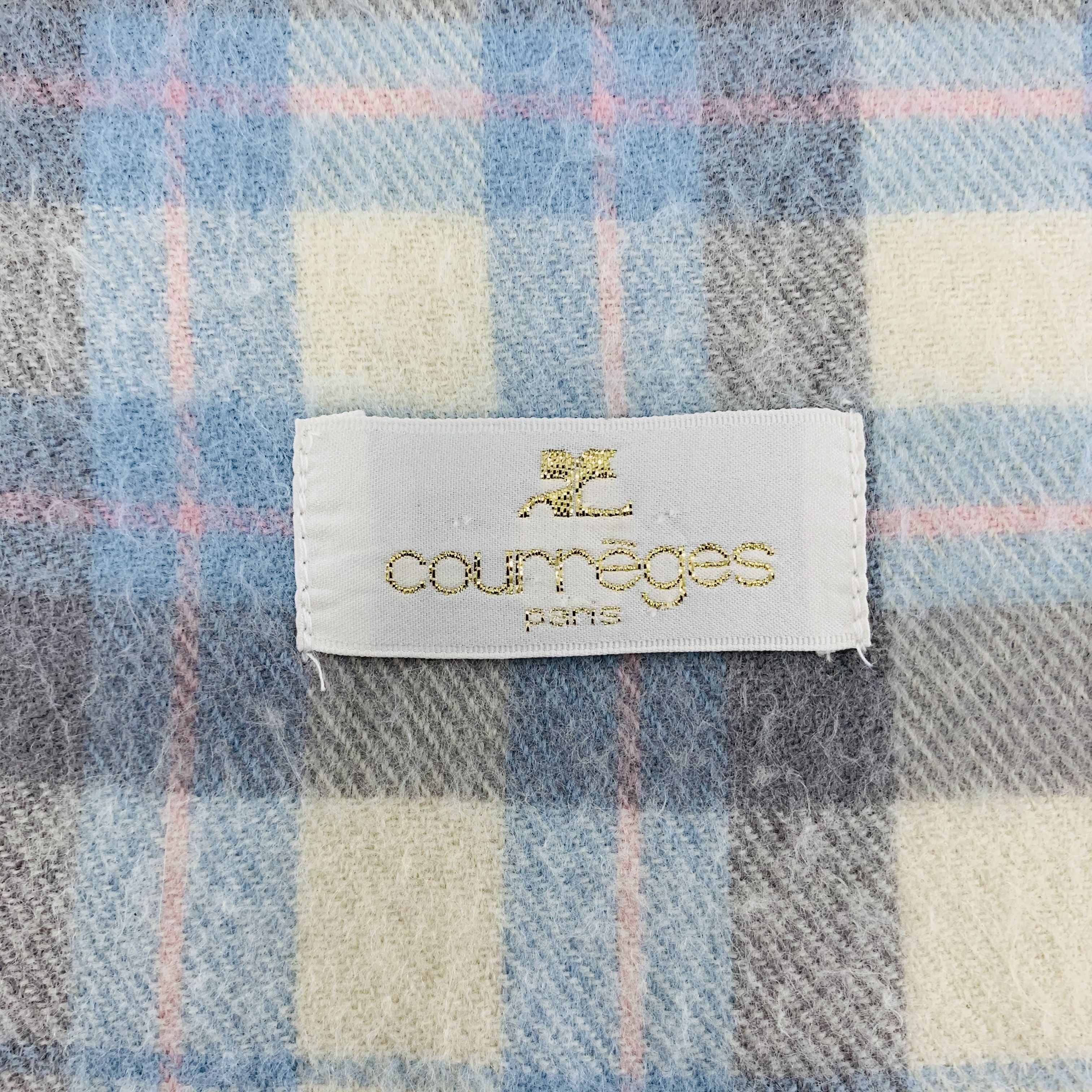 Courreges Courreges Scarf Wool Muffler Neck Wrap BL5101 Size ONE SIZE - 5 Thumbnail