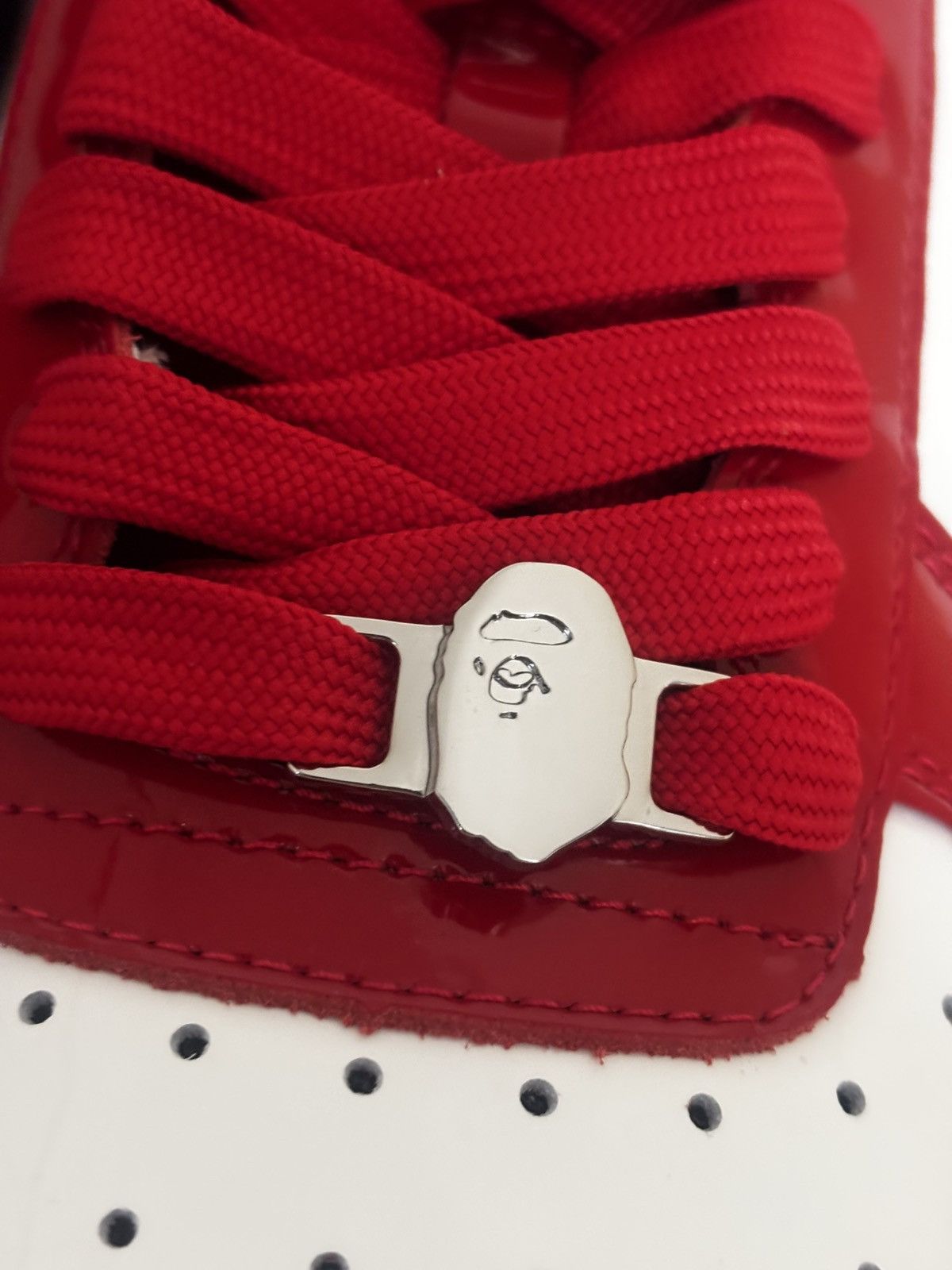Bape Authentic ape bape bape sta #1 red US 11 new bapesta Size US 11 / EU 44 - 4 Thumbnail