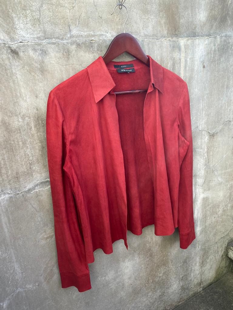 Gucci Tom Ford Era Vera Pelle Buttonless Shirt Size S / US 4 / IT 40 - 3 Thumbnail