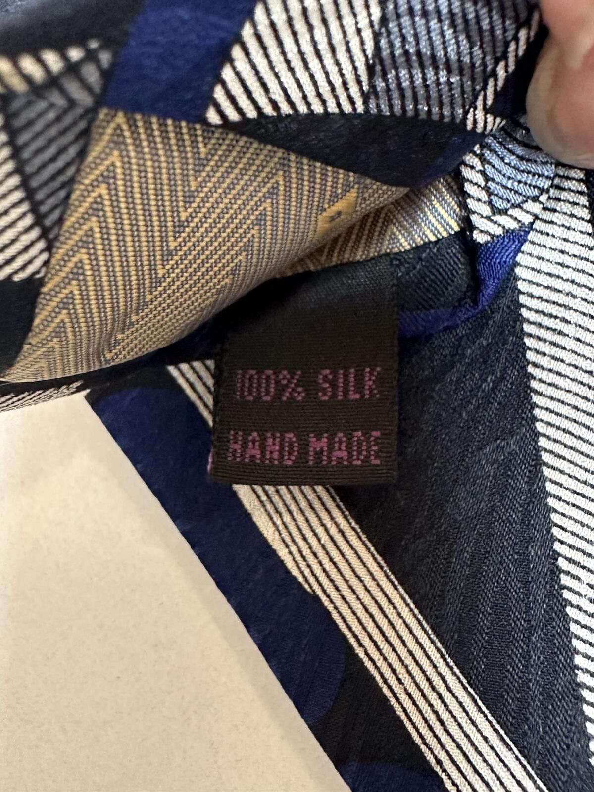 Pierre Balmain Vintage Pierre Balmain 100% silk tie geometric art deco Size ONE SIZE - 2 Thumbnail