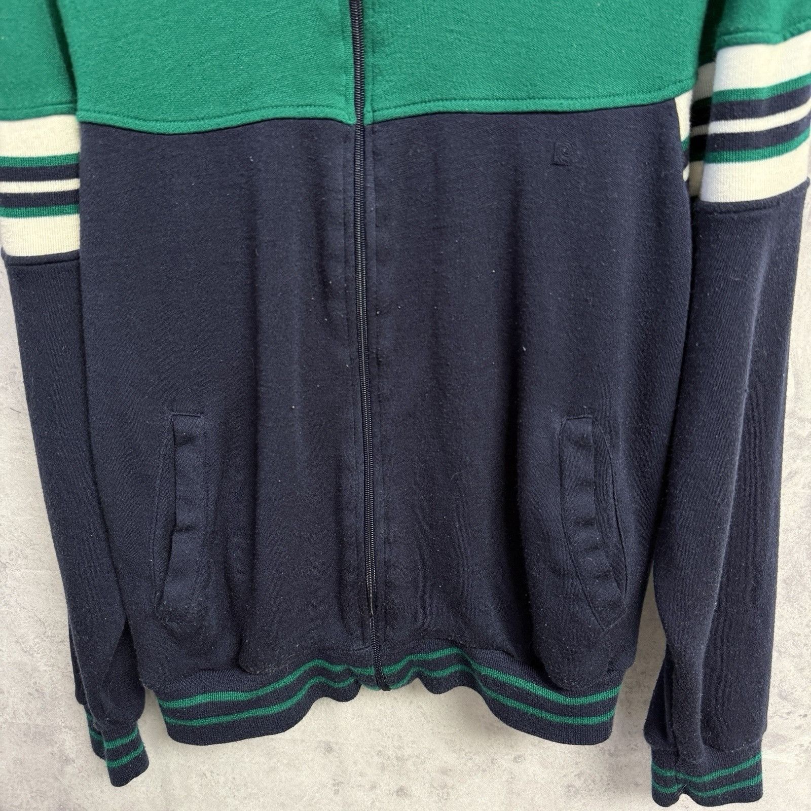 Pierre Cardin × Vintage Vintage Pierre Cardin Jacket Full Zip Mens Large Green/Blue Size US L / EU 52-54 / 3 - 4 Thumbnail