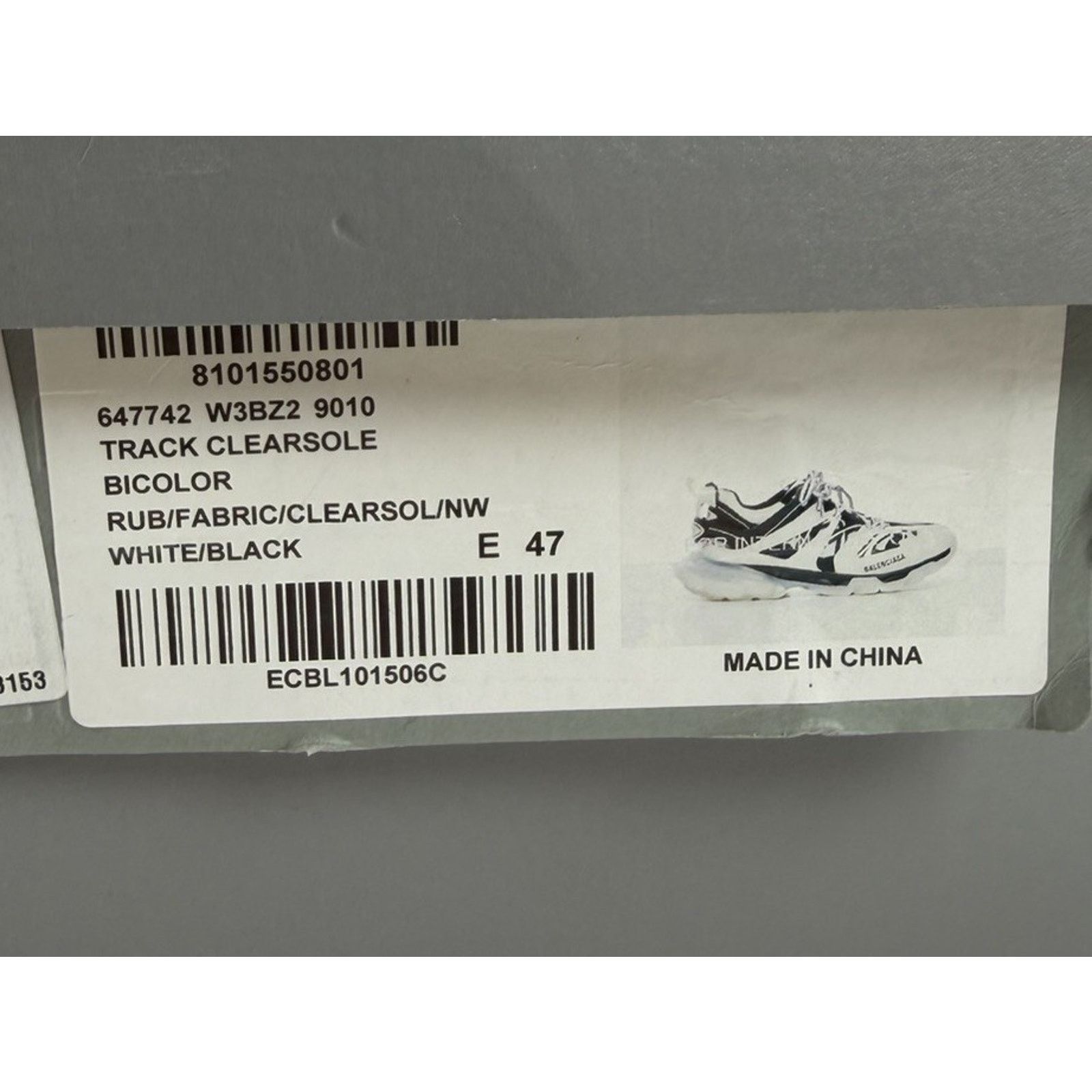 Balenciaga Size 47EU/14US - Balenciaga Track Black White Sneakers NEW Size US 14 / EU 47 - 9 Thumbnail