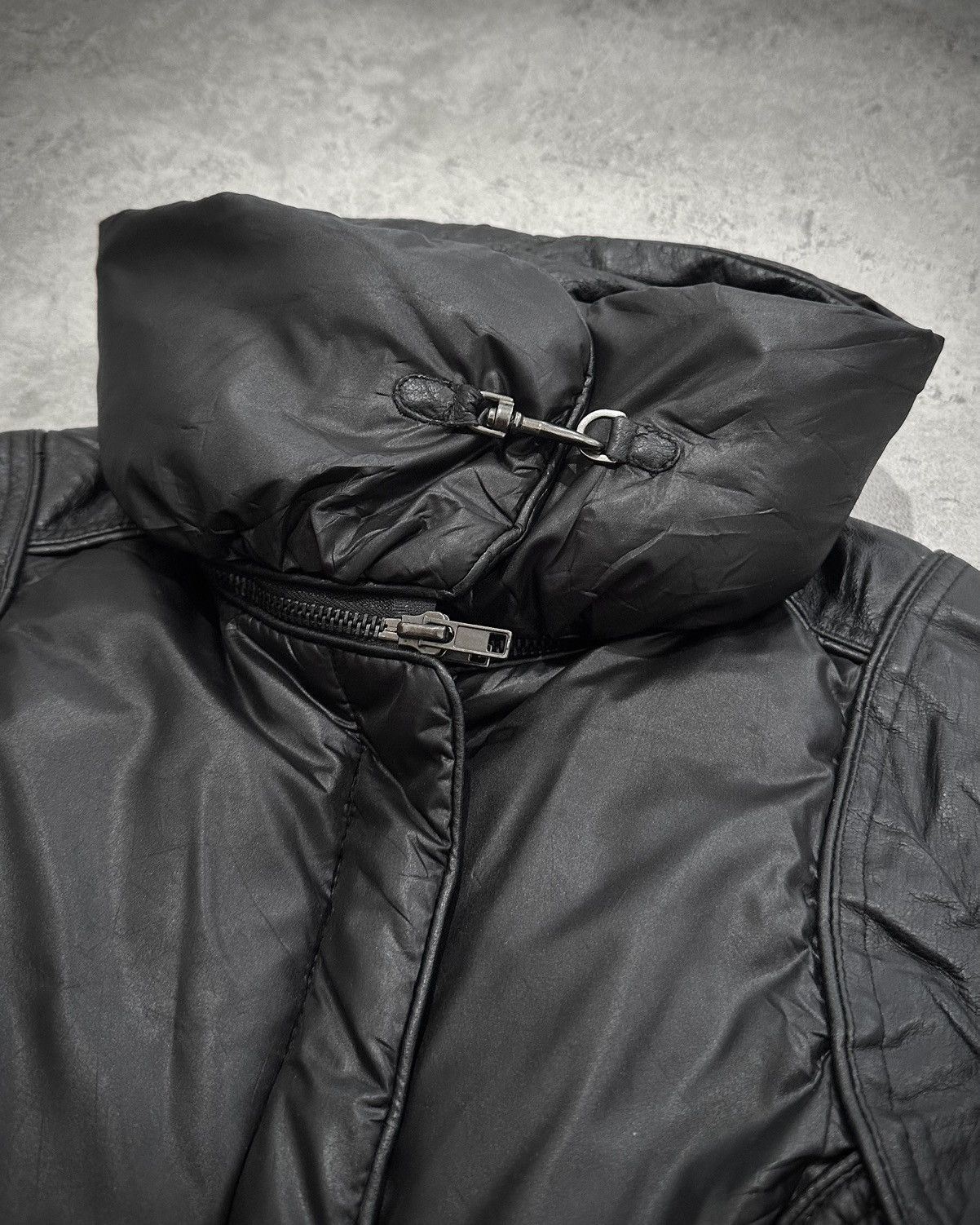 Japanese Brand Enchantement High Neck Leather Combine Rider Jacket Lgb Size S / US 4 / IT 40 - 6 Thumbnail