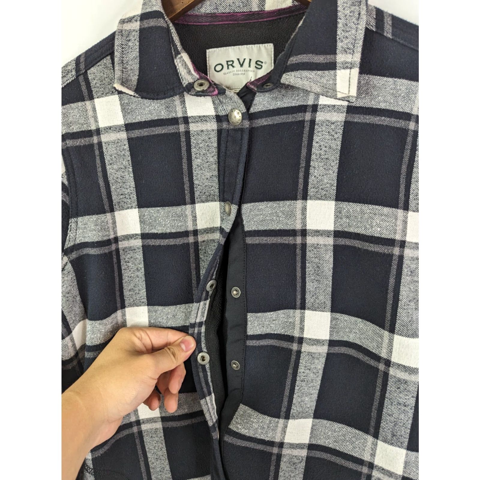 Orvis Orvis Jacket Shirt/Jac Plaid Fleece Lined Snap Front 2 Pockets Multicolor Women M Size M / US 6-8 / IT 42-44 - 3 Thumbnail