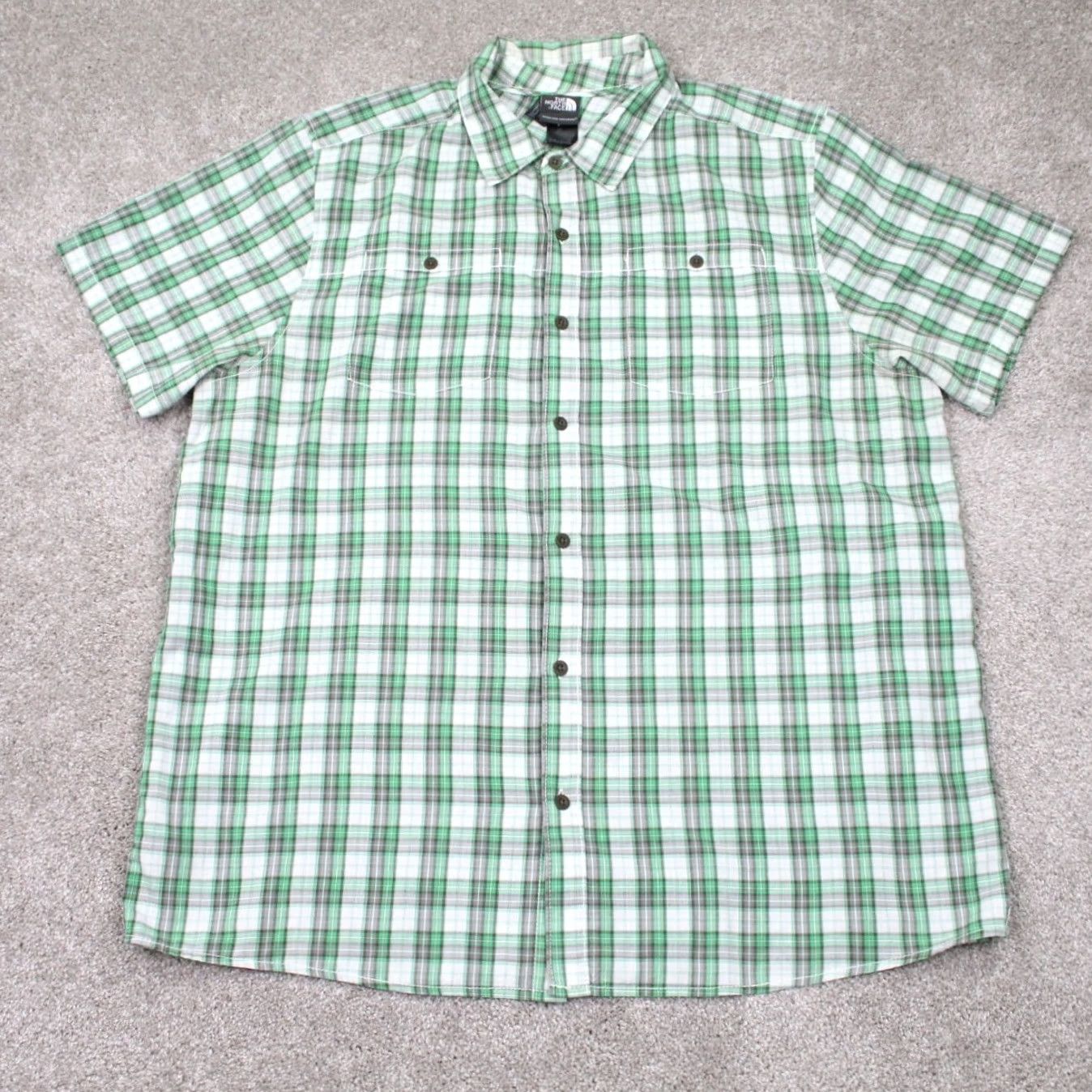 The North Face The North Face Shirt Mens XL Green Plaid Short Sleeve Button-Up Size US XL / EU 56 / 4 - 2 Thumbnail