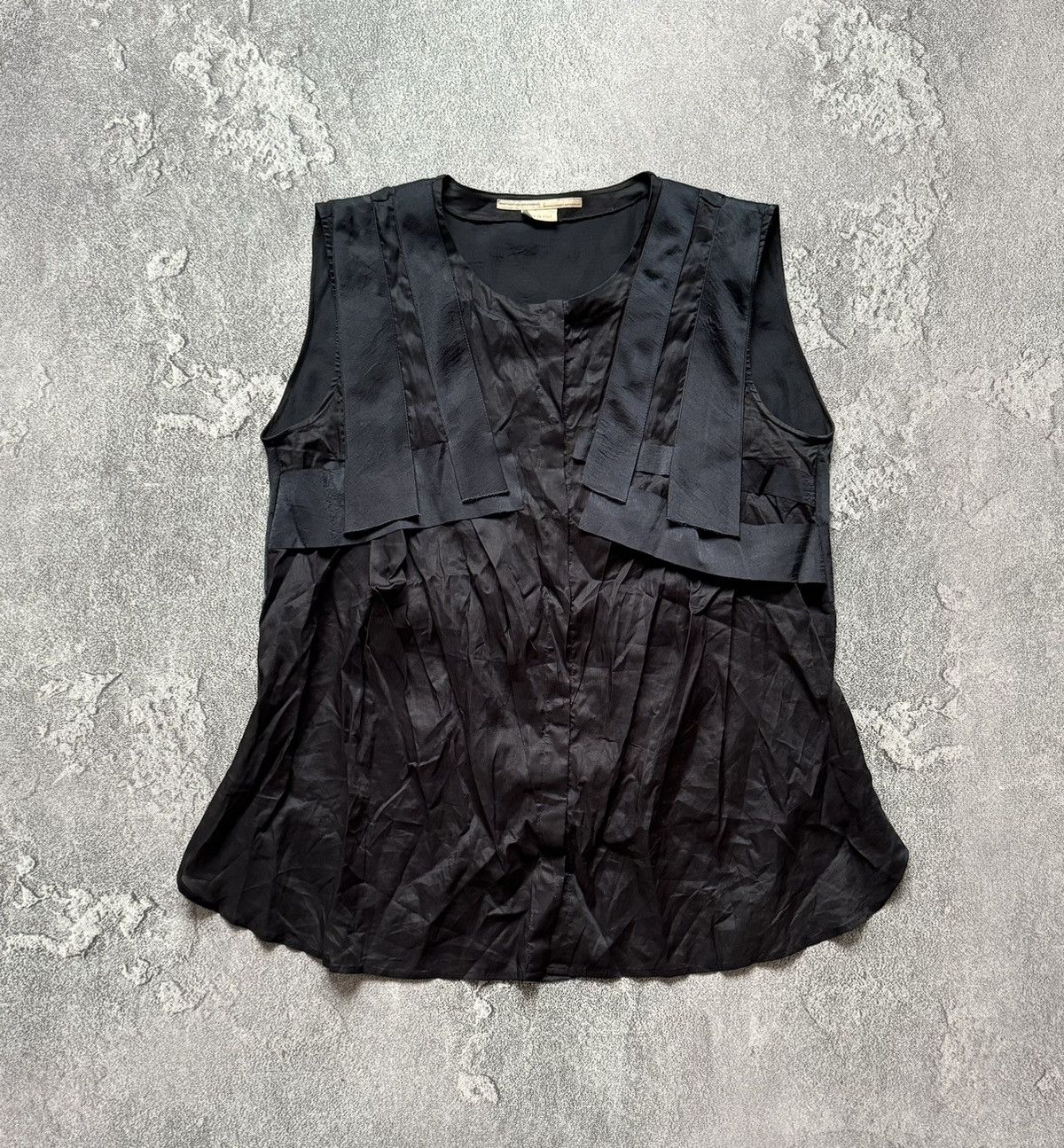 Marithe + Francois Girbaud Marithe Francois Girbaud I42/F38 Avantgarde blouse tank top Size M / US 6-8 / IT 42-44 - 6 Thumbnail