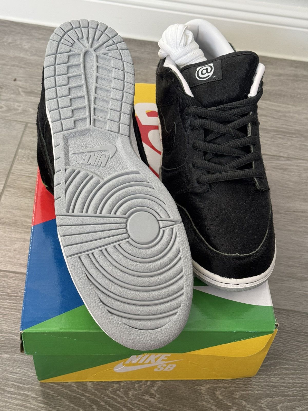 Nike Nike SB Dunk Low Medicom Toy BE@ARBRICK Size US 11.5 / EU 44-45 - 6 Thumbnail