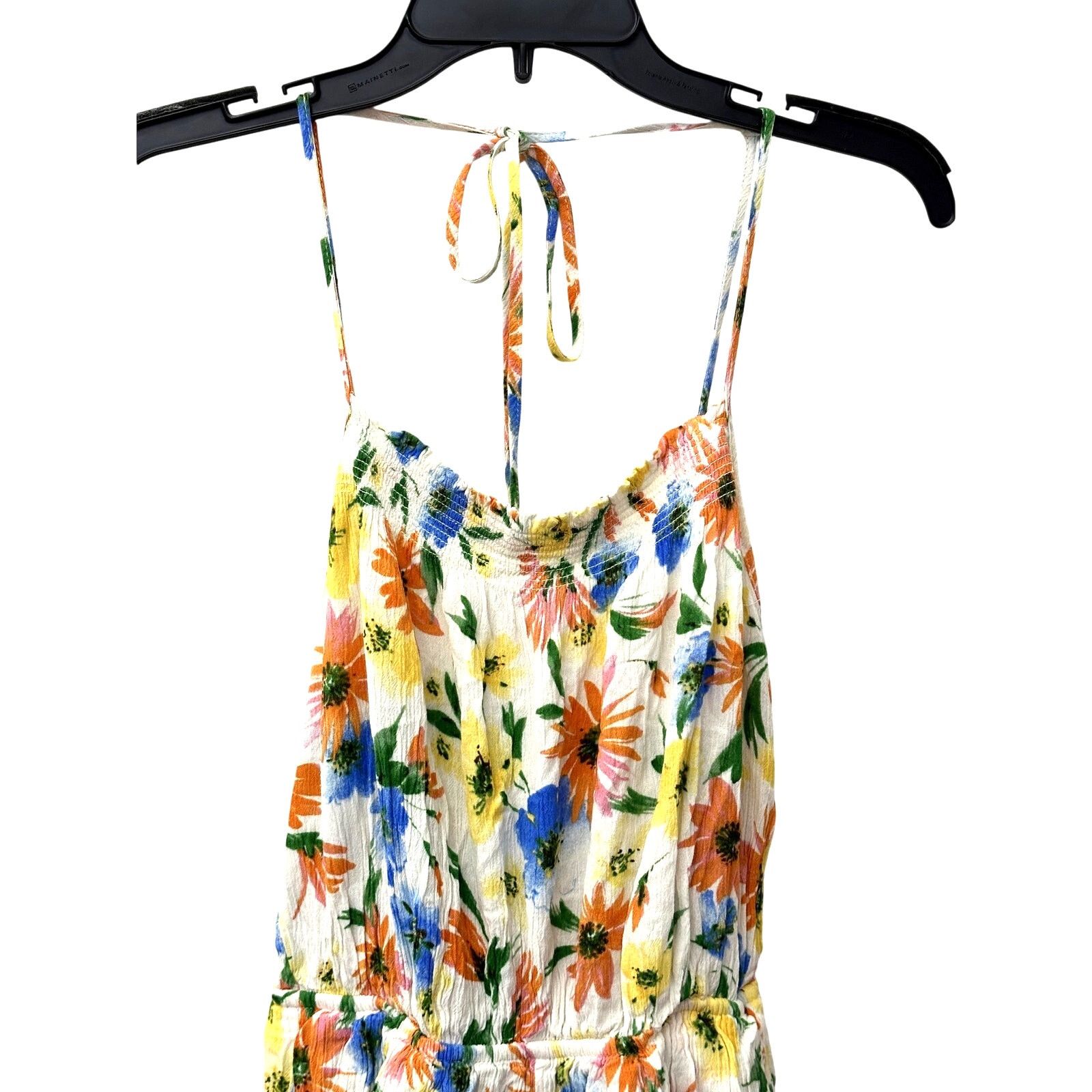 Other All In Favor Romper Floral Adjustable Tie Multi S NWT Size 34" / US 12 / IT 48 - 2 Thumbnail