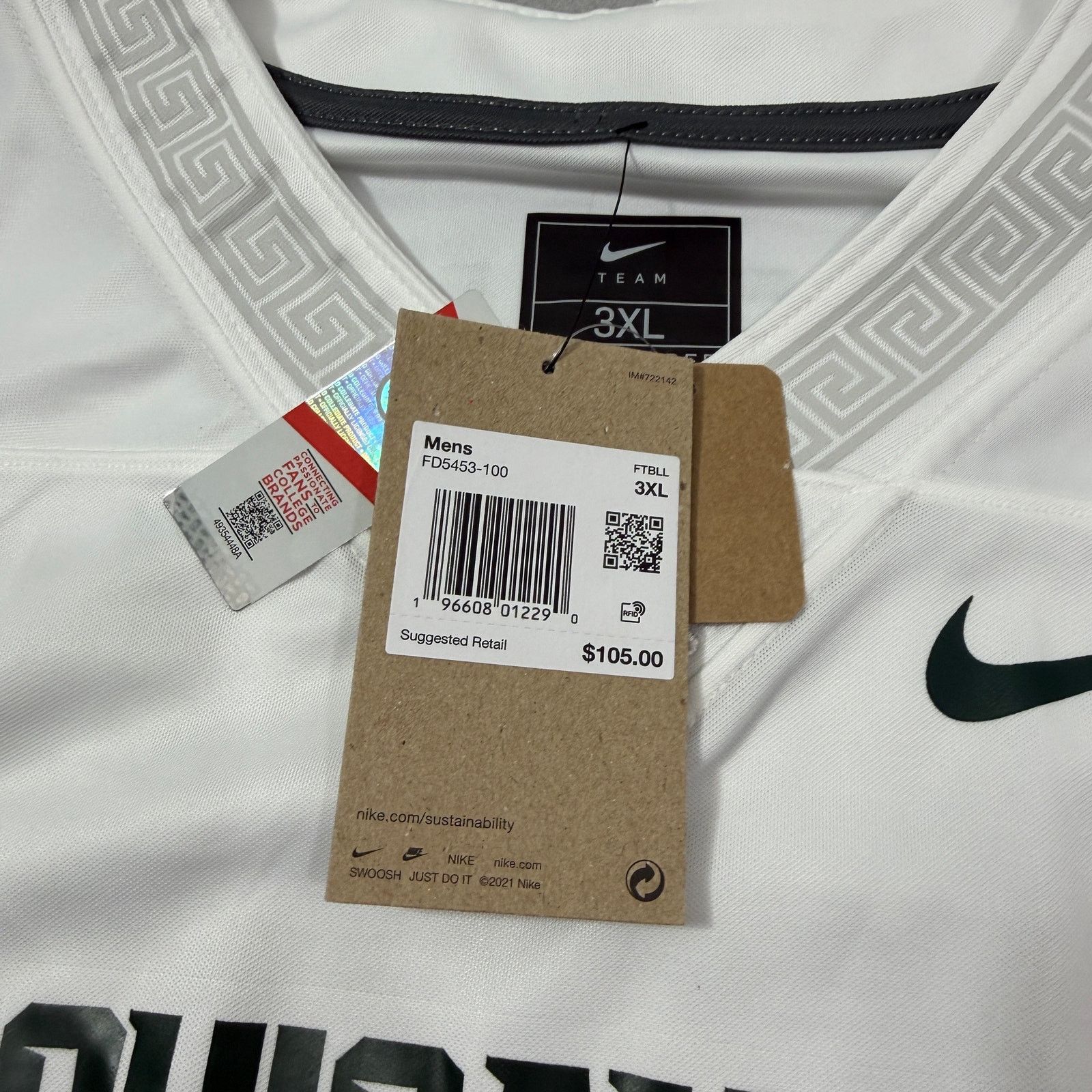 Nike Nike Michigan State Spartans Aidan Chiles Jersey 3XL NEW Size US XXL / EU 58 / 5 - 5 Thumbnail