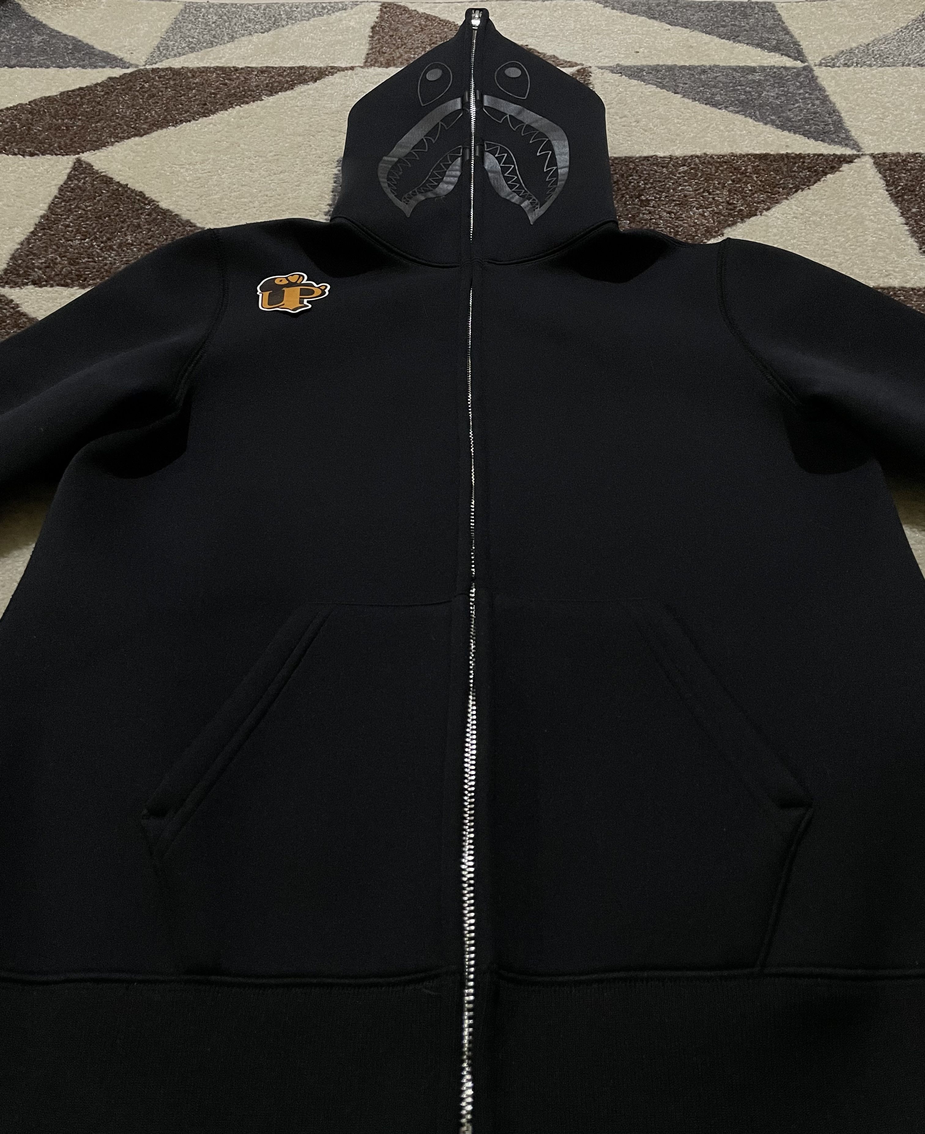 Bape Bape Neoprene Black Shark Full zip Hoodie Size S / US 4 / IT 40 - 7 Thumbnail