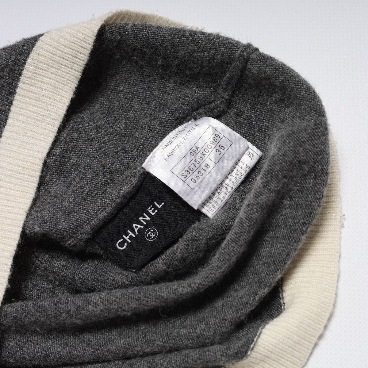 Chanel Chanel Wool Grey Dress Logo Size XS / US 0-2 / IT 36-38 - 7 Thumbnail