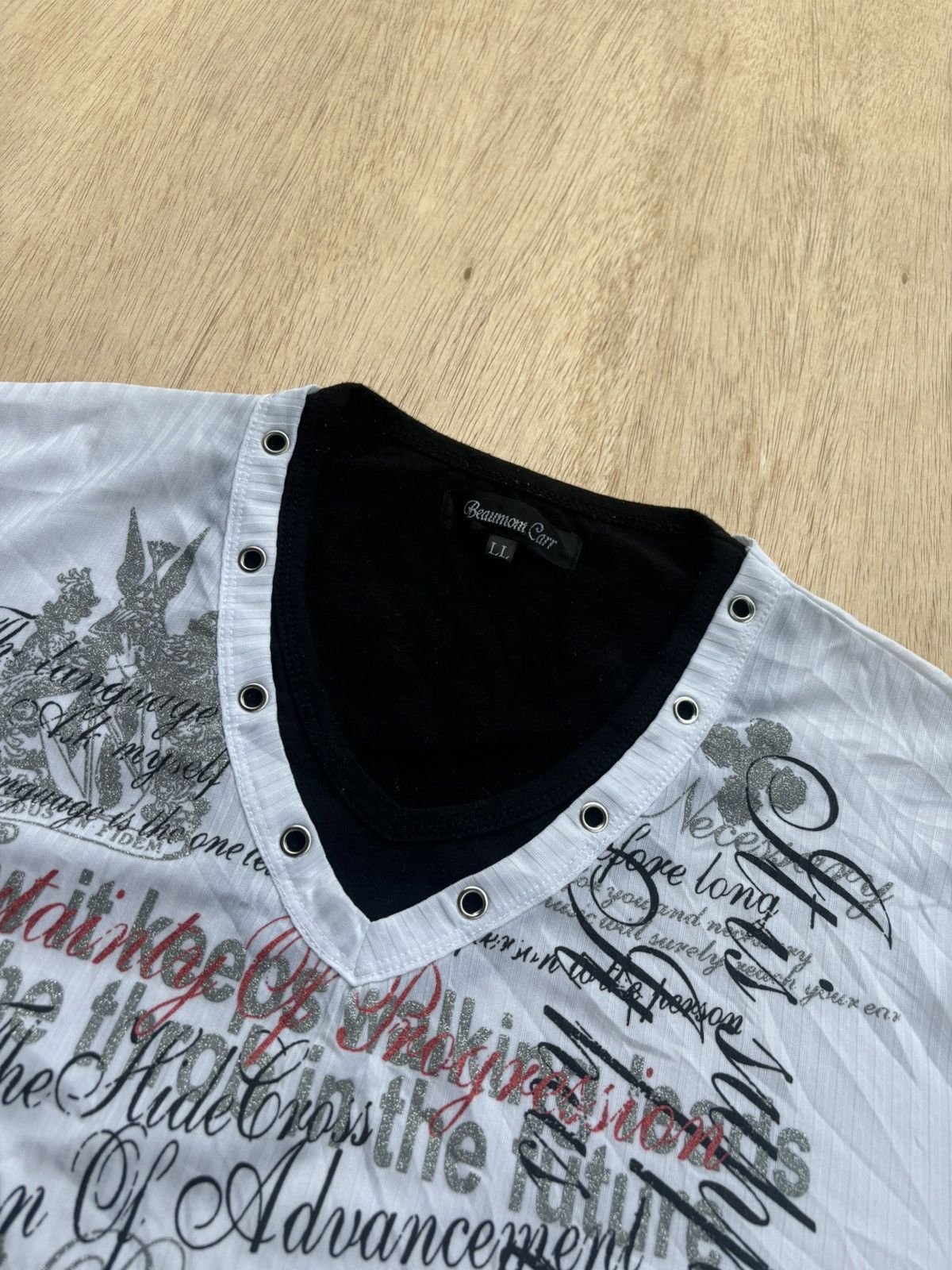 Hysteric Glamour Y2k Beaumont Carr Poem Ifsixwasnine Punk style Tshirt Size US L / EU 52-54 / 3 - 4 Thumbnail
