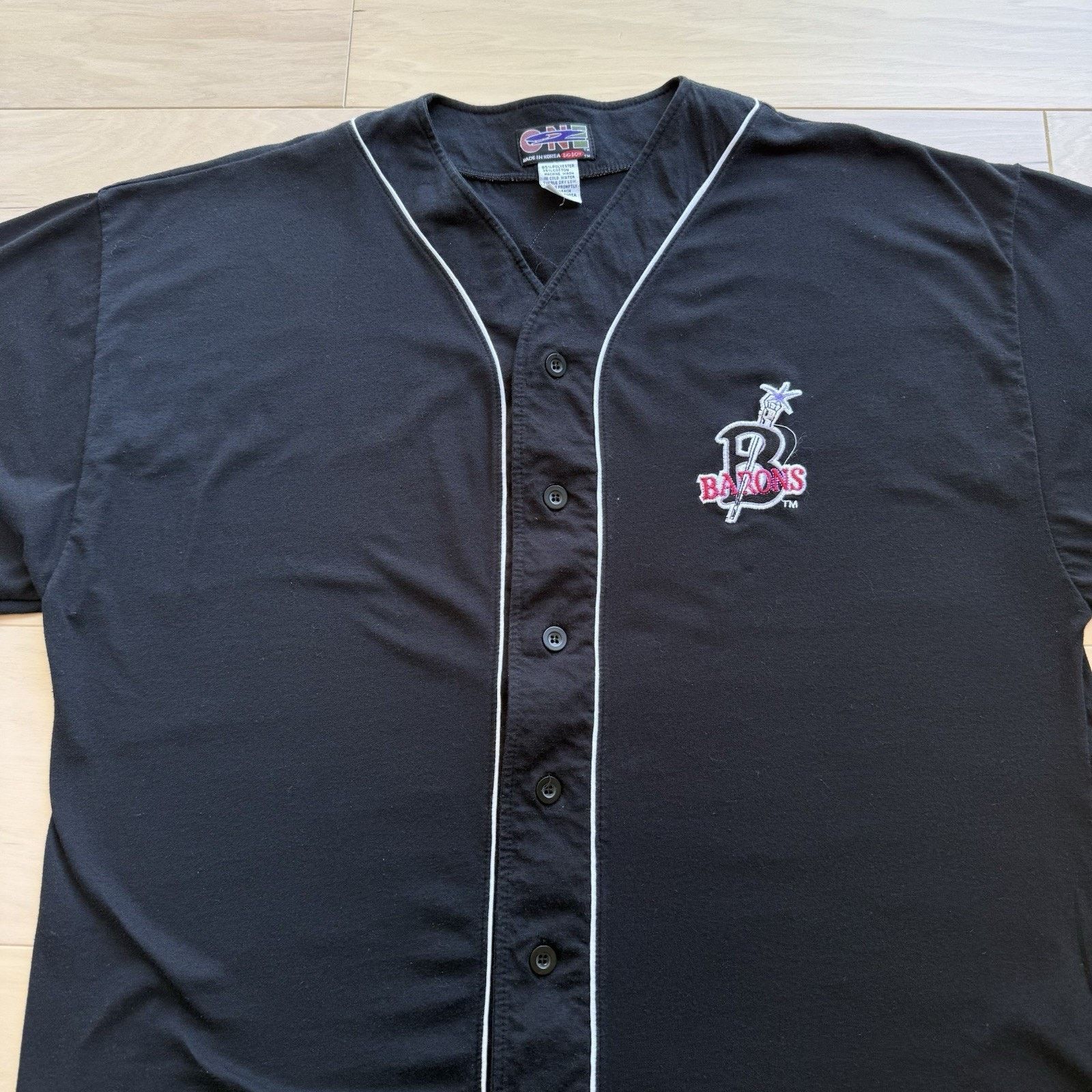Vintage Birmingham Black Barons Jersey 2XL Black NLBM Baseball Size US XXL / EU 58 / 5 - 3 Thumbnail