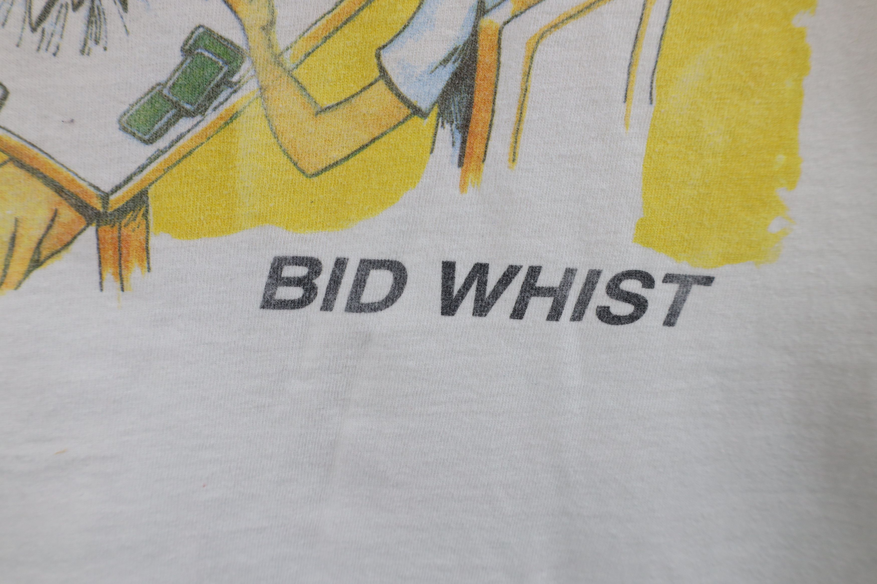 Vintage Vintage 90s Set Time Bid Whist Card Game Comic T-Shirt White Size US XL / EU 56 / 4 - 7 Thumbnail