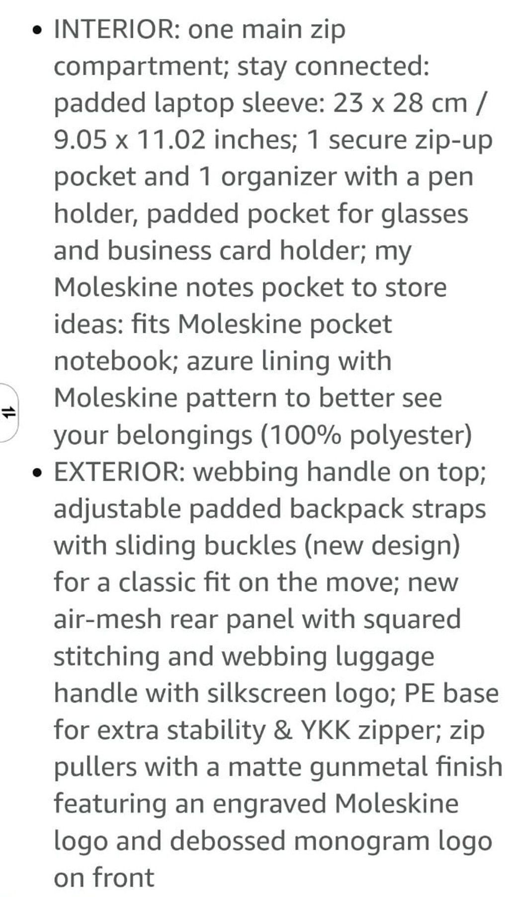 Moleskine Moleskine Classic 2.0 Backpack Size ONE SIZE - 9 Thumbnail