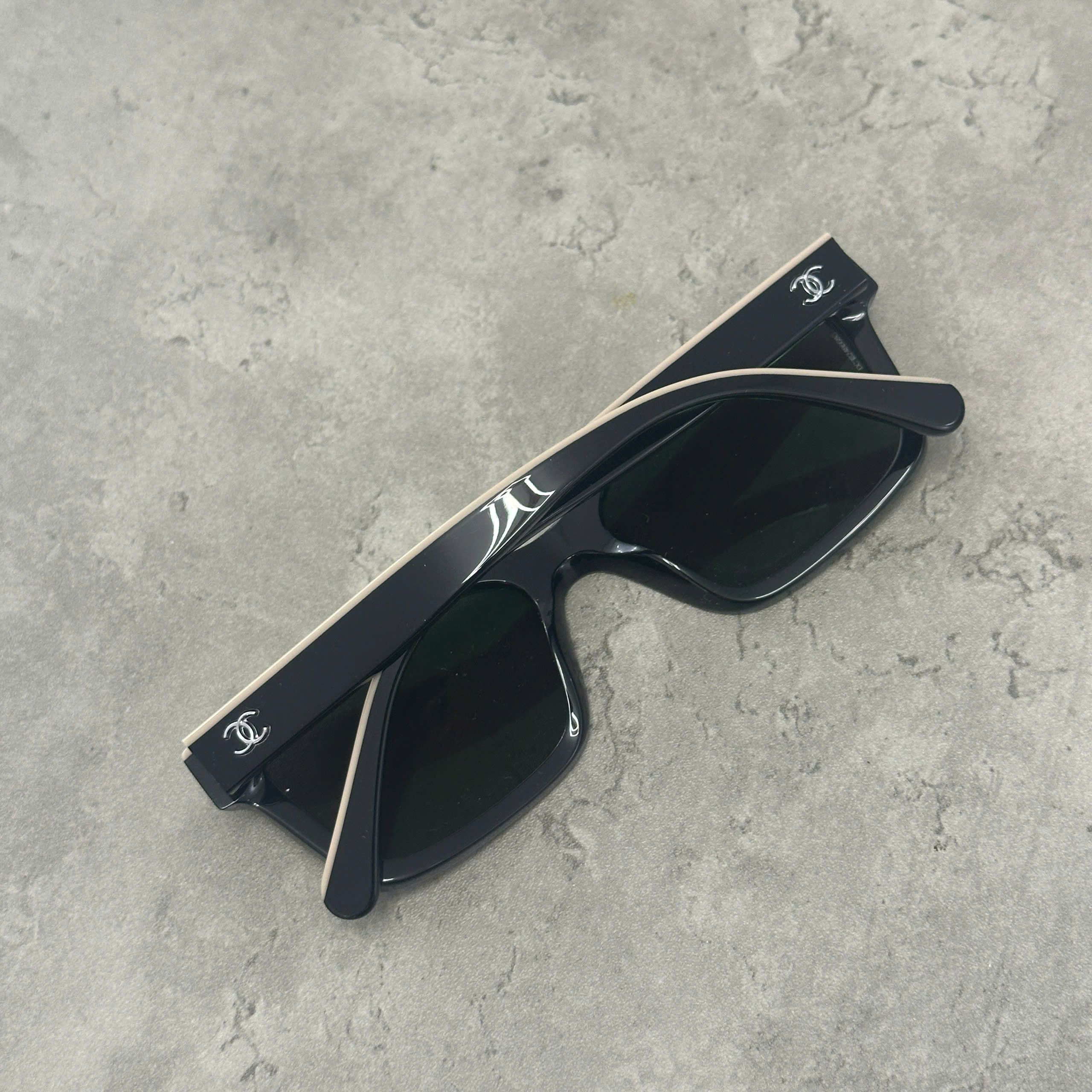 Chanel CHANEL 0CH5417 C534/3 Sunglasses BLACK/BEIGE Size ONE SIZE - 3 Thumbnail