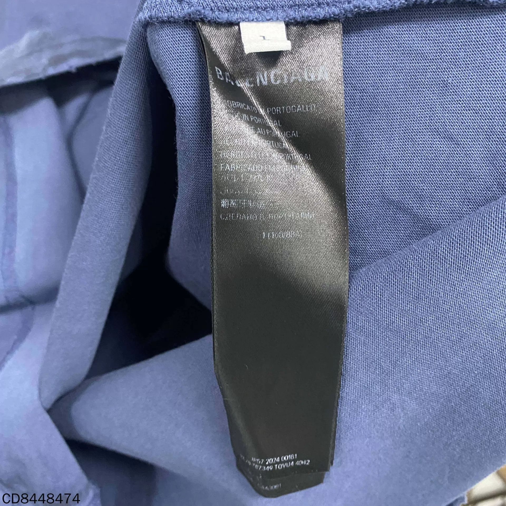 Balenciaga Balenciaga 3B Mud Dyed Distressed Short Sleeve L Size US S / EU 44-46 / 1 - 5 Thumbnail