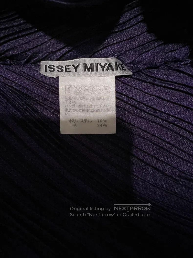 Issey Miyake Issey Miyake Purple Pleated Long Sleeve Pullover Size M / US 6-8 / IT 42-44 - 8 Thumbnail