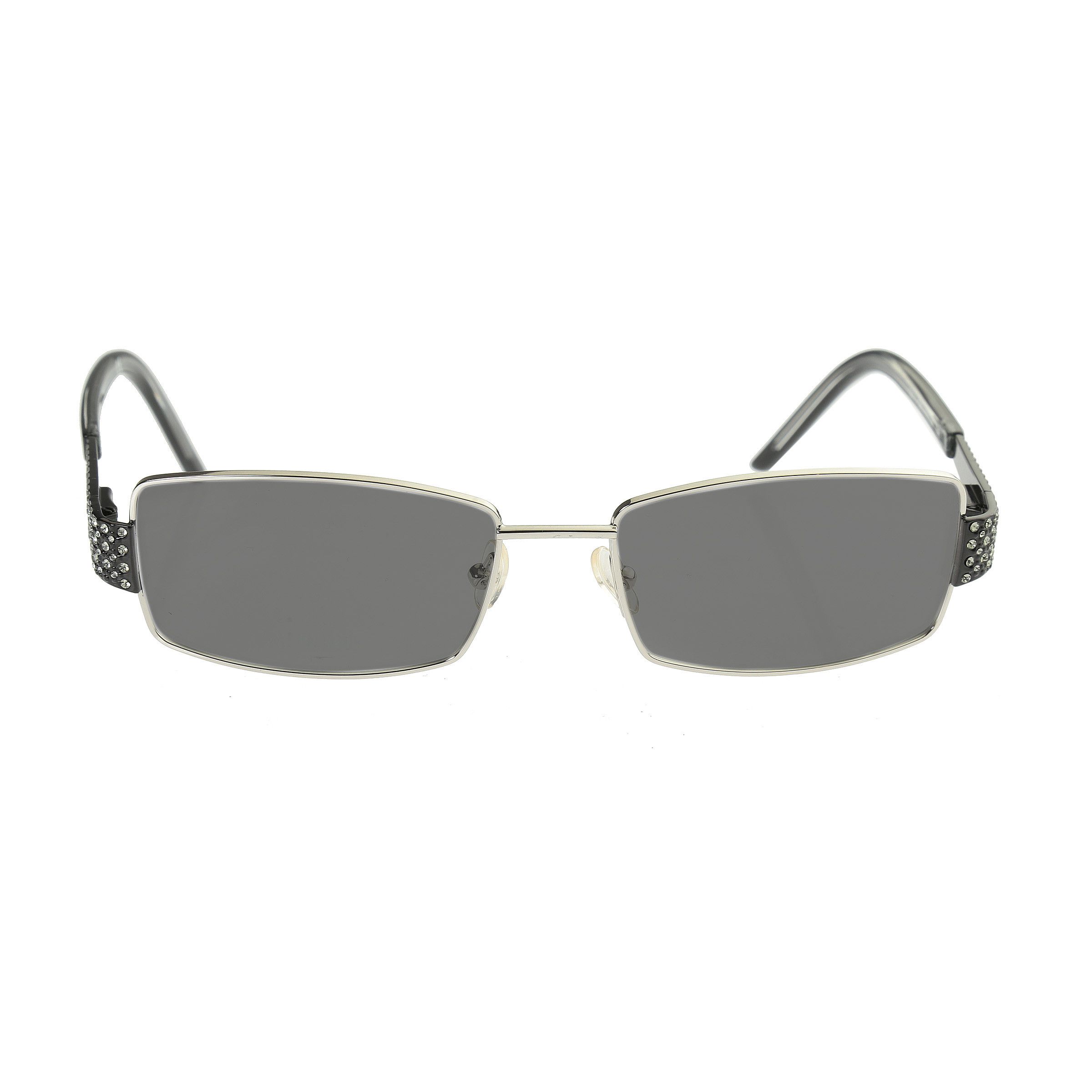 Valentino × Vintage Valentino '90s Crystal Black Rectangular Frame Sunglasses Size ONE SIZE - 3 Thumbnail