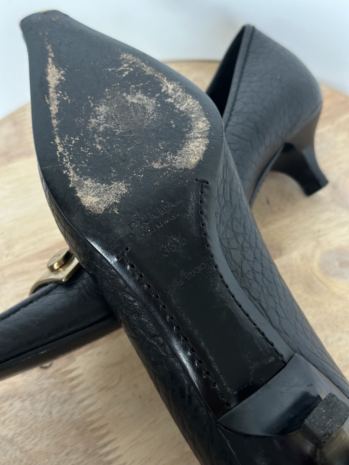 Designer × Prada Prada leather pumps heels Size US 6.5 / IT 36.5 - 8 Thumbnail