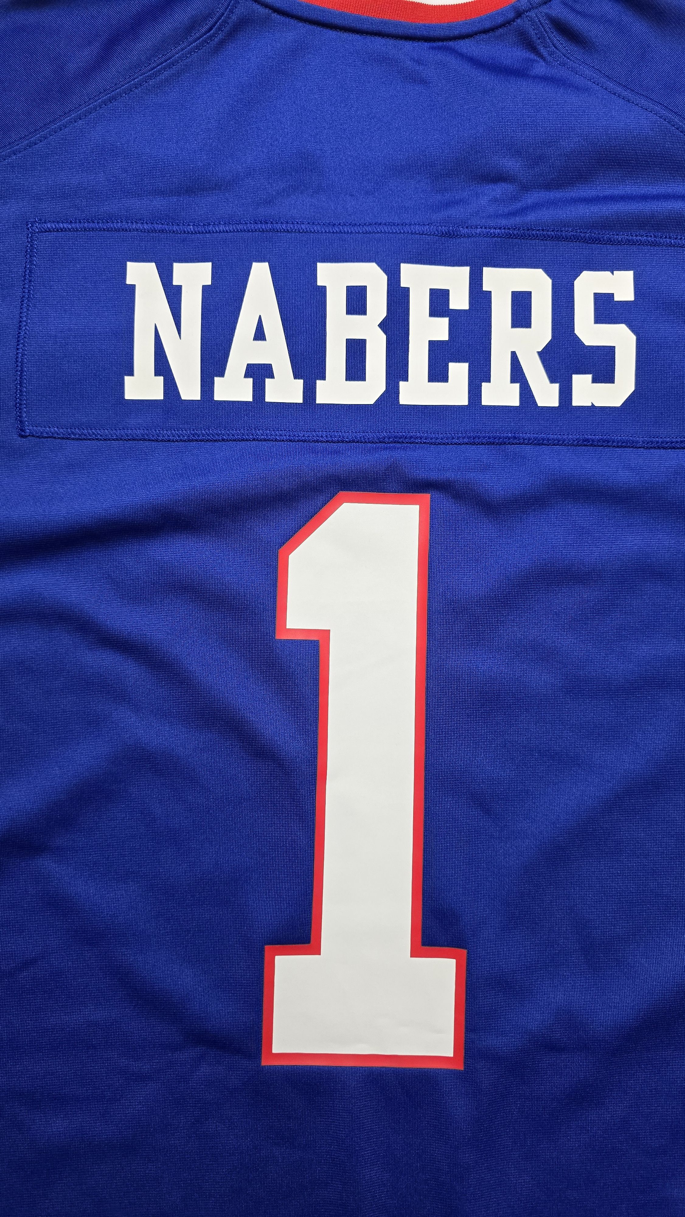Nike Malik Nabers #1 Giants Nike NFL Game Jersey Size US XXL / EU 58 / 5 - 5 Thumbnail