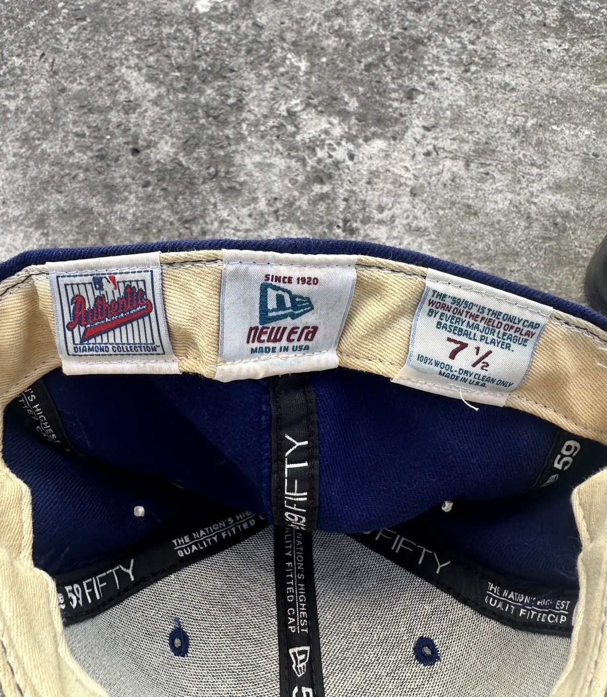 New Era Vintage New Era Cap Los Angeles Dodgers MLB Made in Usa Rare Size ONE SIZE - 4 Thumbnail