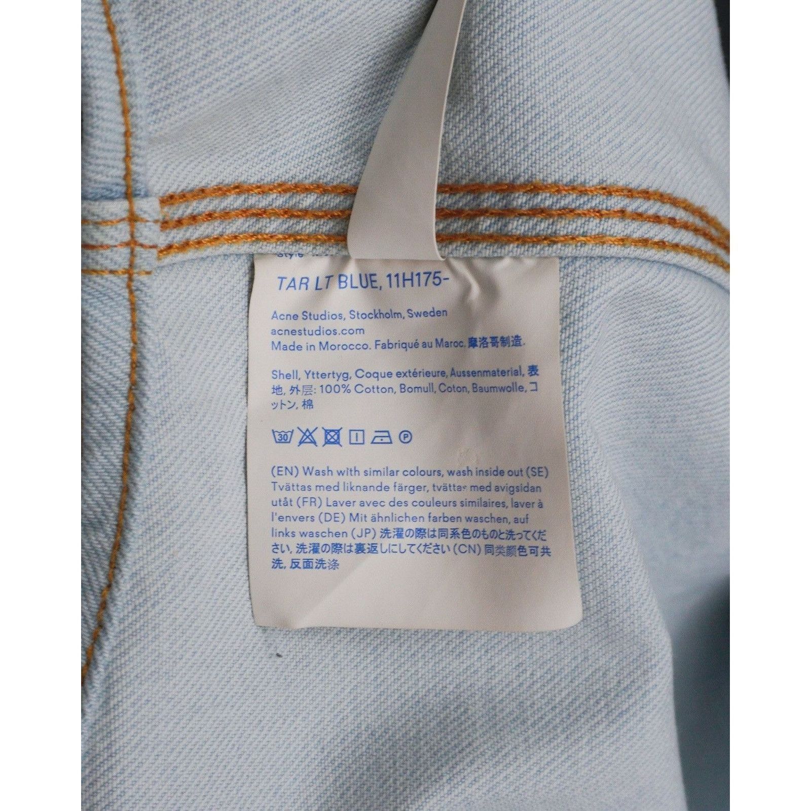 Acne Studios Acne studios bla konst light blue indigo overshirt jacket Size US XS / EU 42 / 0 - 5 Thumbnail