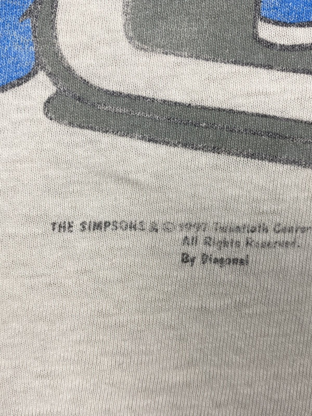 Fruit Of The Loom Vtg 1997 Bart Simpson Screen Stars Extreme Distressed Tee Size US L / EU 52-54 / 3 - 18 Thumbnail
