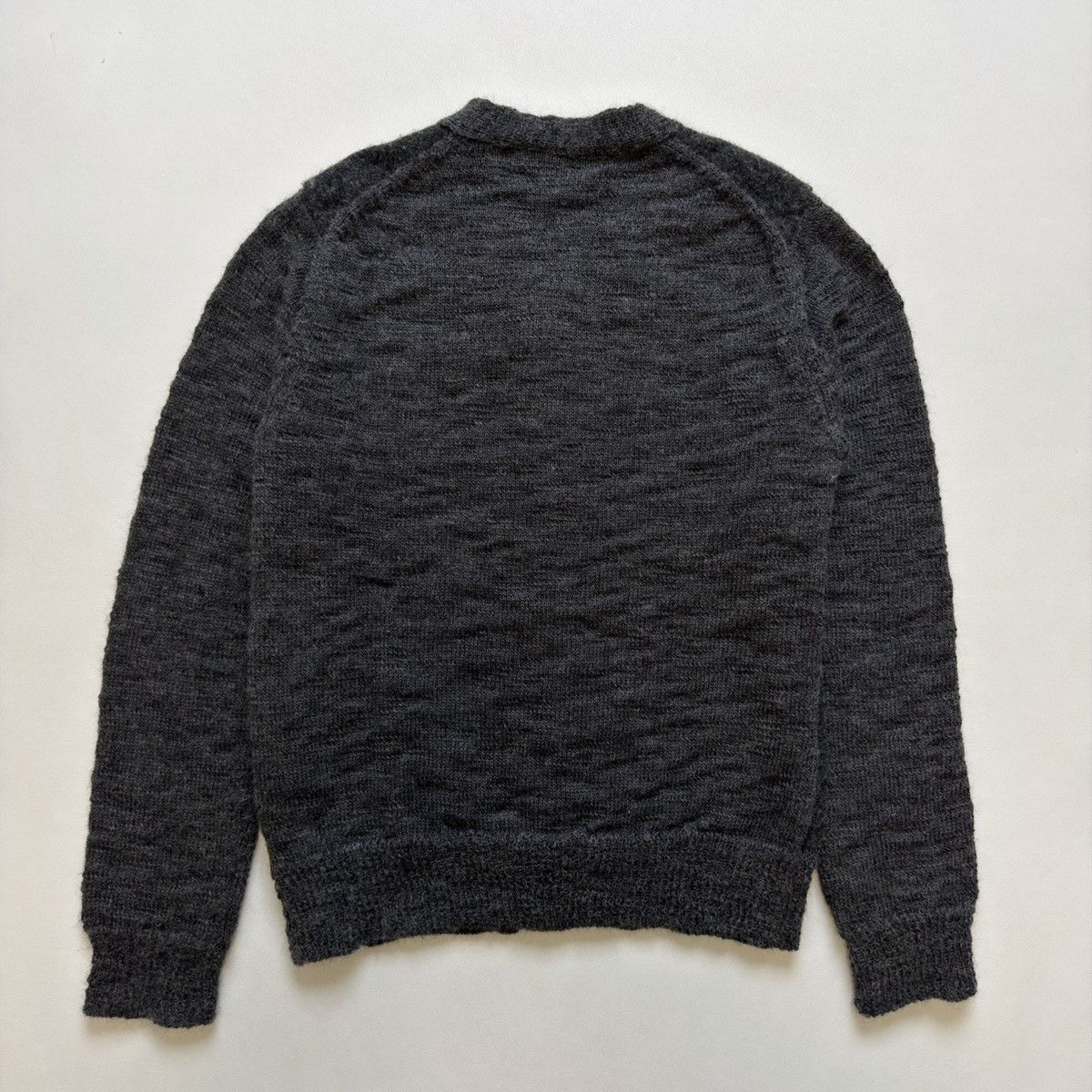 Comme des Garcons A/W 23 Brushed Dark Grey Wool Cardigan Size US M / EU 48-50 / 2 - 14 Thumbnail