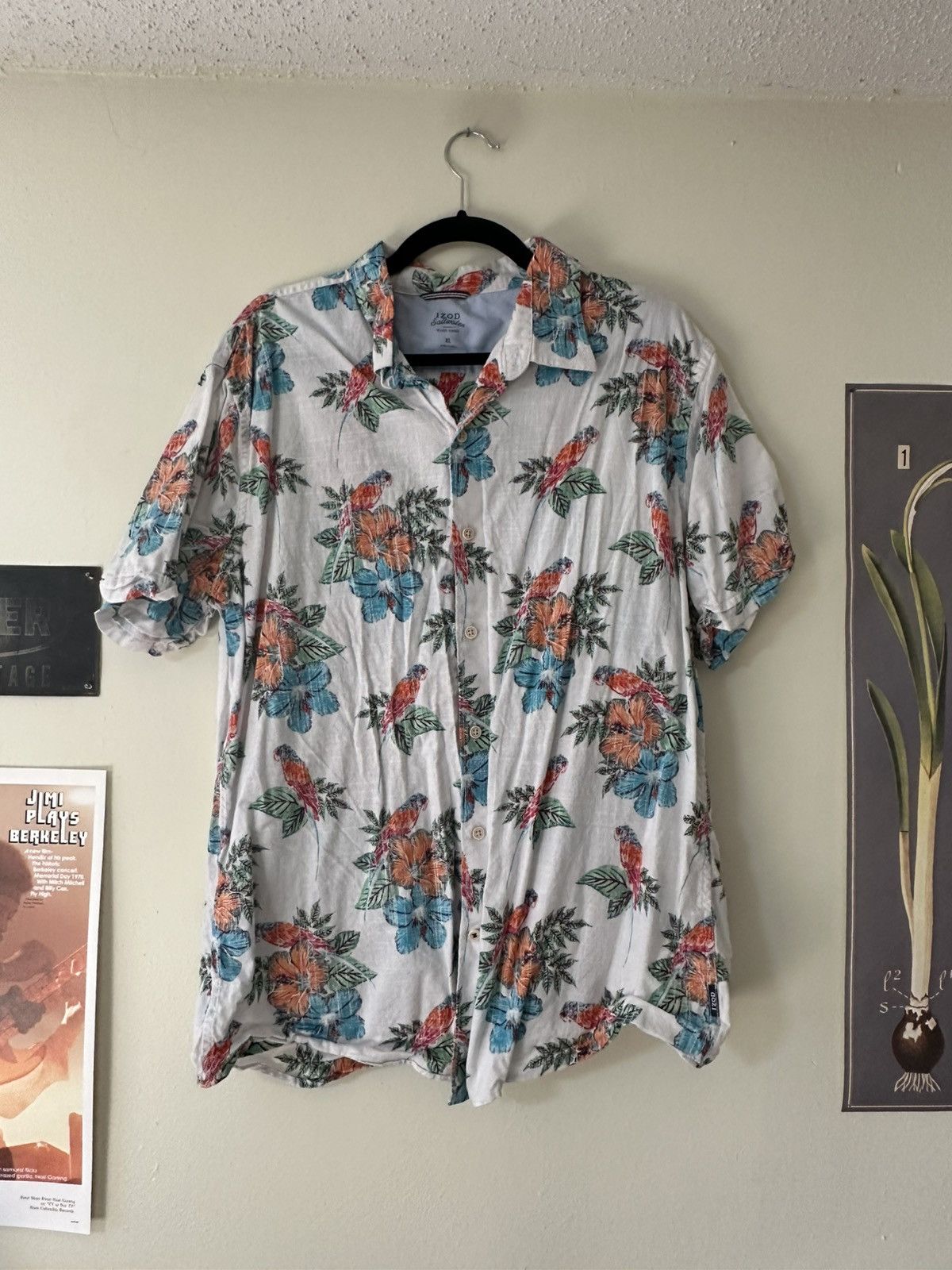 Izod Floral Izod Saltwater Shirt Size US XL / EU 56 / 4 - 1 Thumbnail