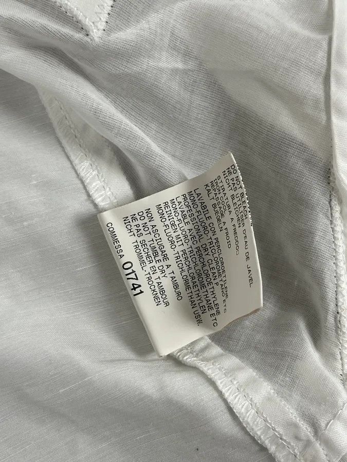 Marithe + Francois Girbaud 2000s Marithé et François Girbaud White Cargo Pocket Jacket Size XS / US 0-2 / IT 36-38 - 12 Thumbnail