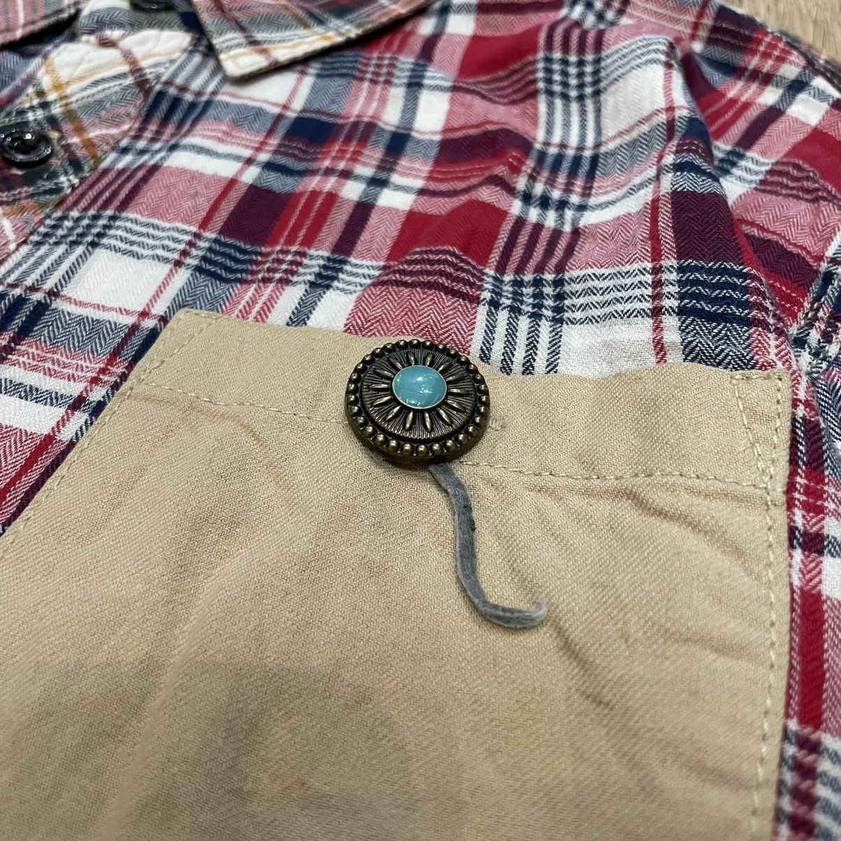 semanticdesign Semantic Design Contrast Multi Flannel Button Up Size US L / EU 52-54 / 3 - 2 Thumbnail
