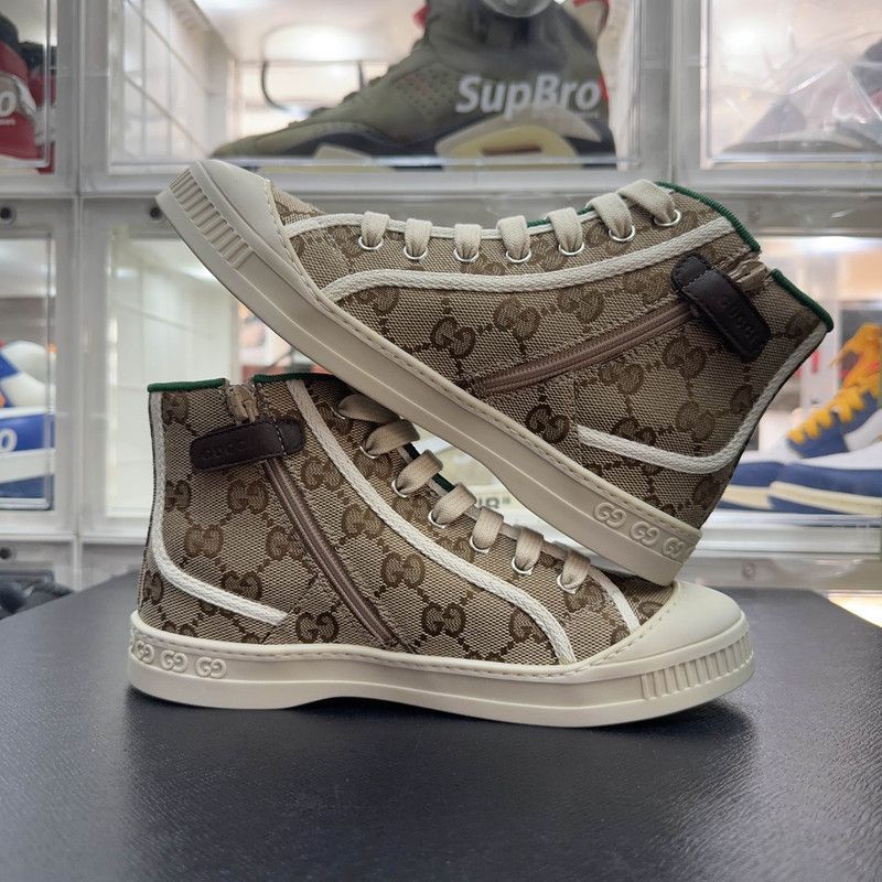 Gucci Gucci 1977 Fashion High-Top Kids Sneakers - Size US 5 / EU 37 - 8 Thumbnail