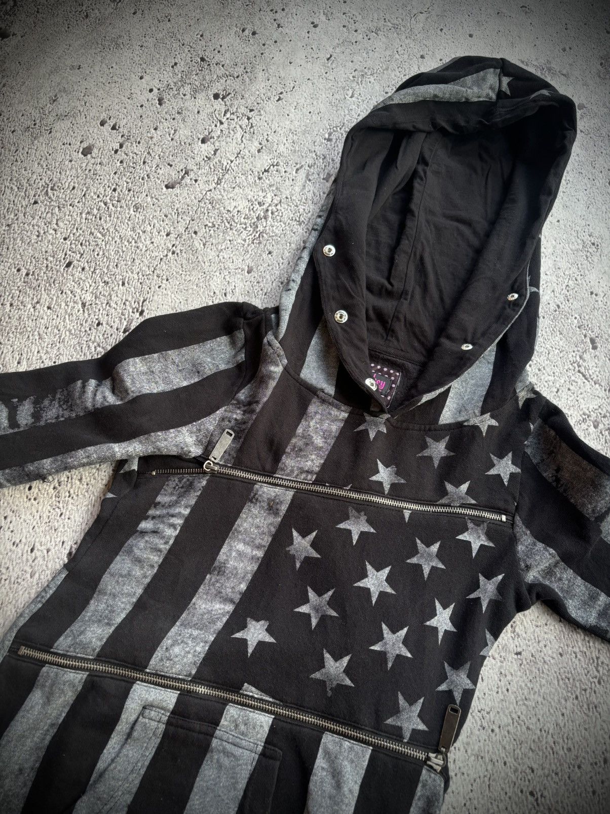 Hysteric Glamour Abey Dawa Multi star zipper ifsix lgb punk style Hoodie Size US XS / EU 42 / 0 - 7 Thumbnail