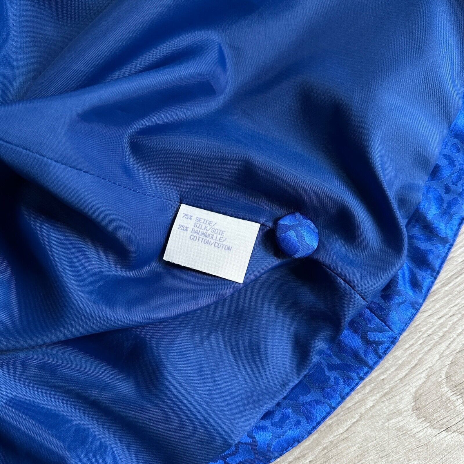 Givenchy Givenchy Vintage 80s Silk Blazer Jacket 8489AC Size L / US 10 / IT 46 - 6 Thumbnail