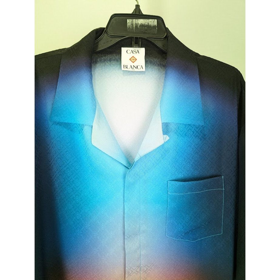 Casablanca o1rshd1 DUP / Short Sleeve Cuban Collar Shirt in Gradient Size US XXL / EU 58 / 5 - 3 Thumbnail