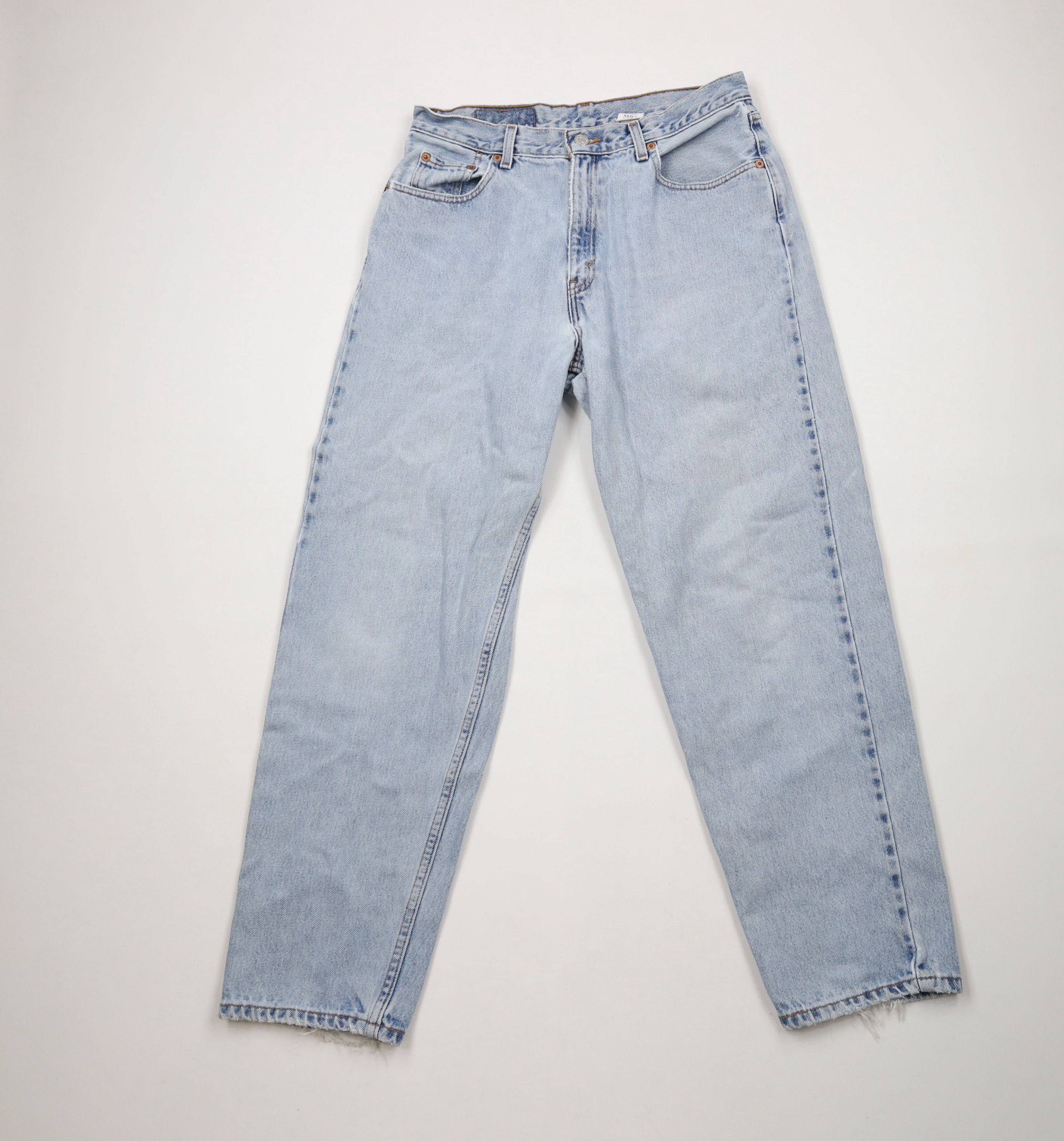 Levi's × Vintage Vintage 90s Levis 560 Fit Straight Leg Denim Jeans Blue Size 34" / US 12 / IT 48 - 1 Thumbnail