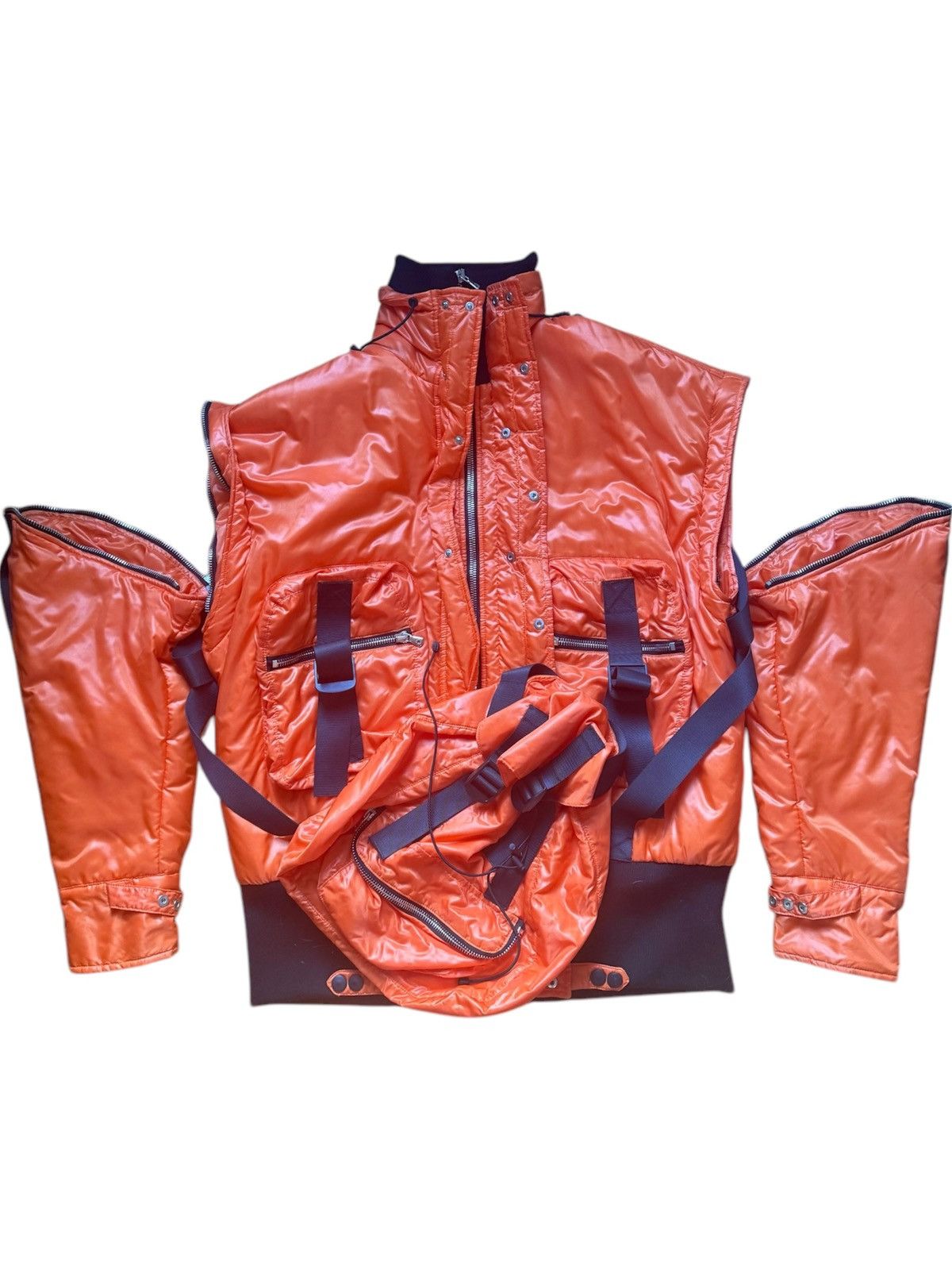 Dolce & Gabbana A/W03 Backpack Parachute Runway Strapped Jacket Size US M / EU 48-50 / 2 - 3 Thumbnail