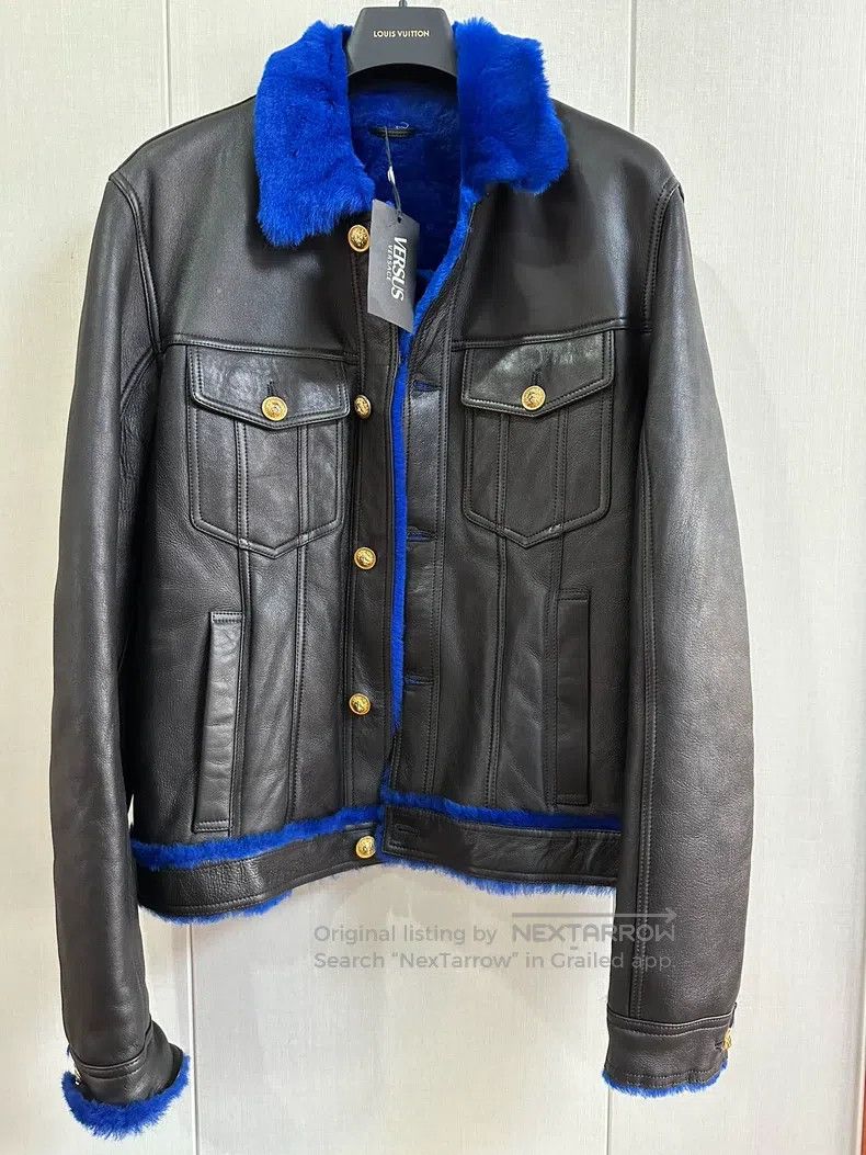 Versace Fur integrated jacket coat fur