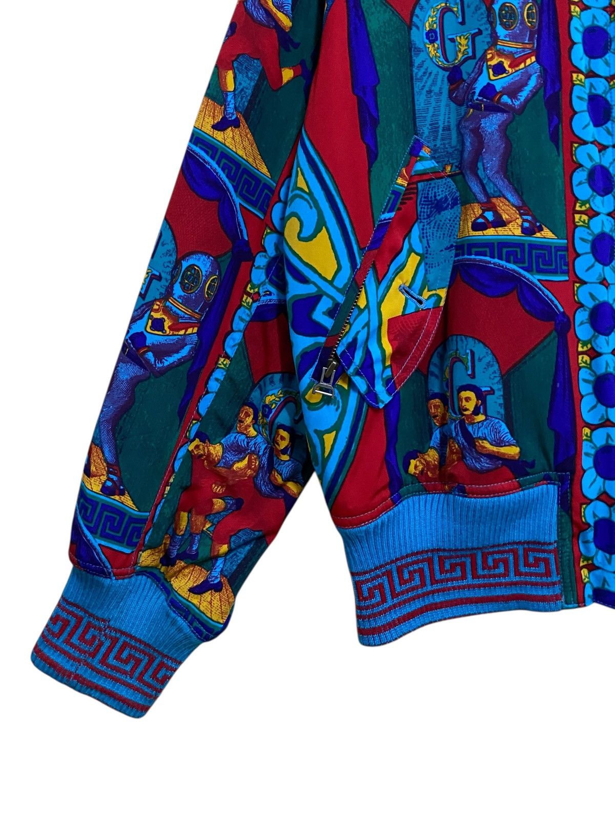 Vintage Rare Vintage Brand Grass Men Full Print Silk Jacket 1990s Size US L / EU 52-54 / 3 - 5 Thumbnail