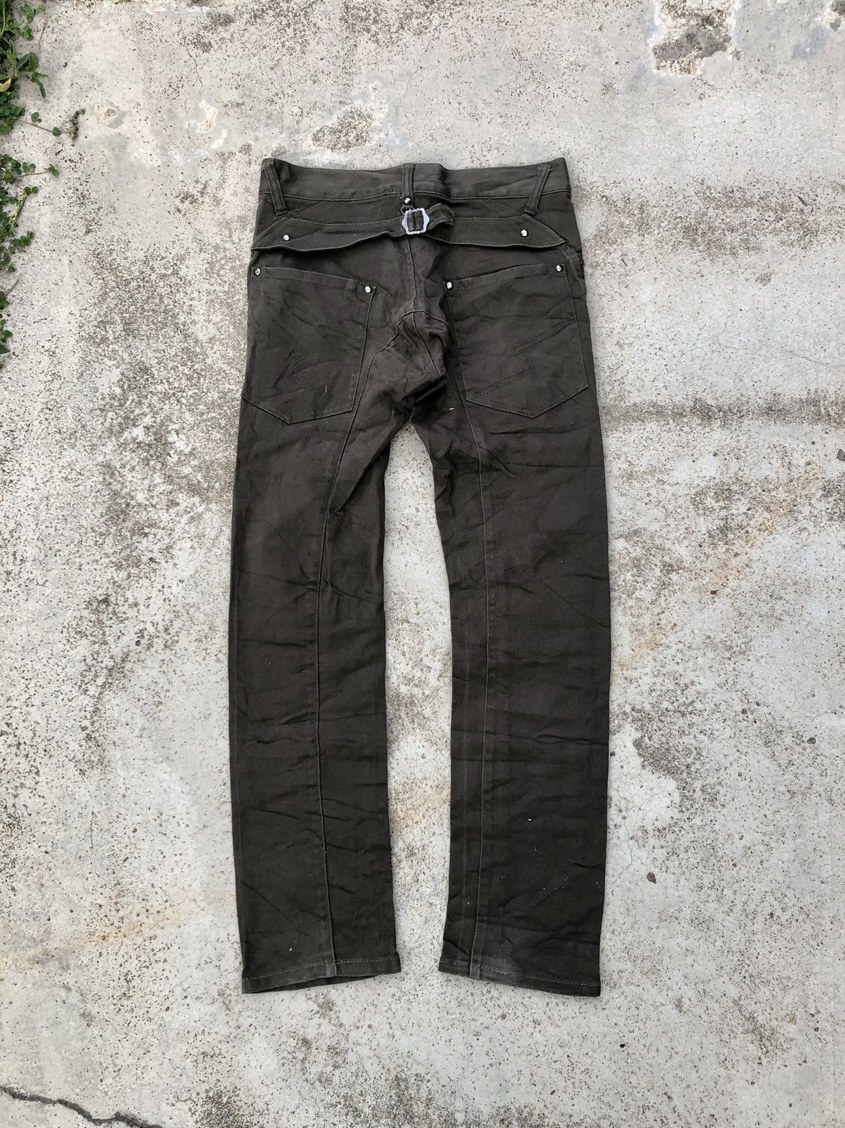 semanticdesign RECONSTRUCTED BUCKLE BACK STRECTHABLE PANT Size US 28 / EU 44 - 6 Thumbnail