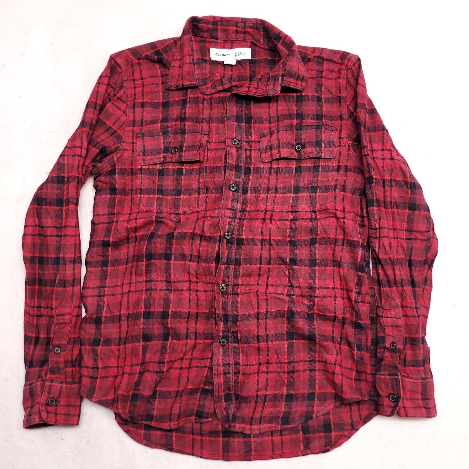 Old Navy Old Navy Tartan Flannel Button Shirt Mens Size Small S Red Size US S / EU 44-46 / 1 - 2 Thumbnail