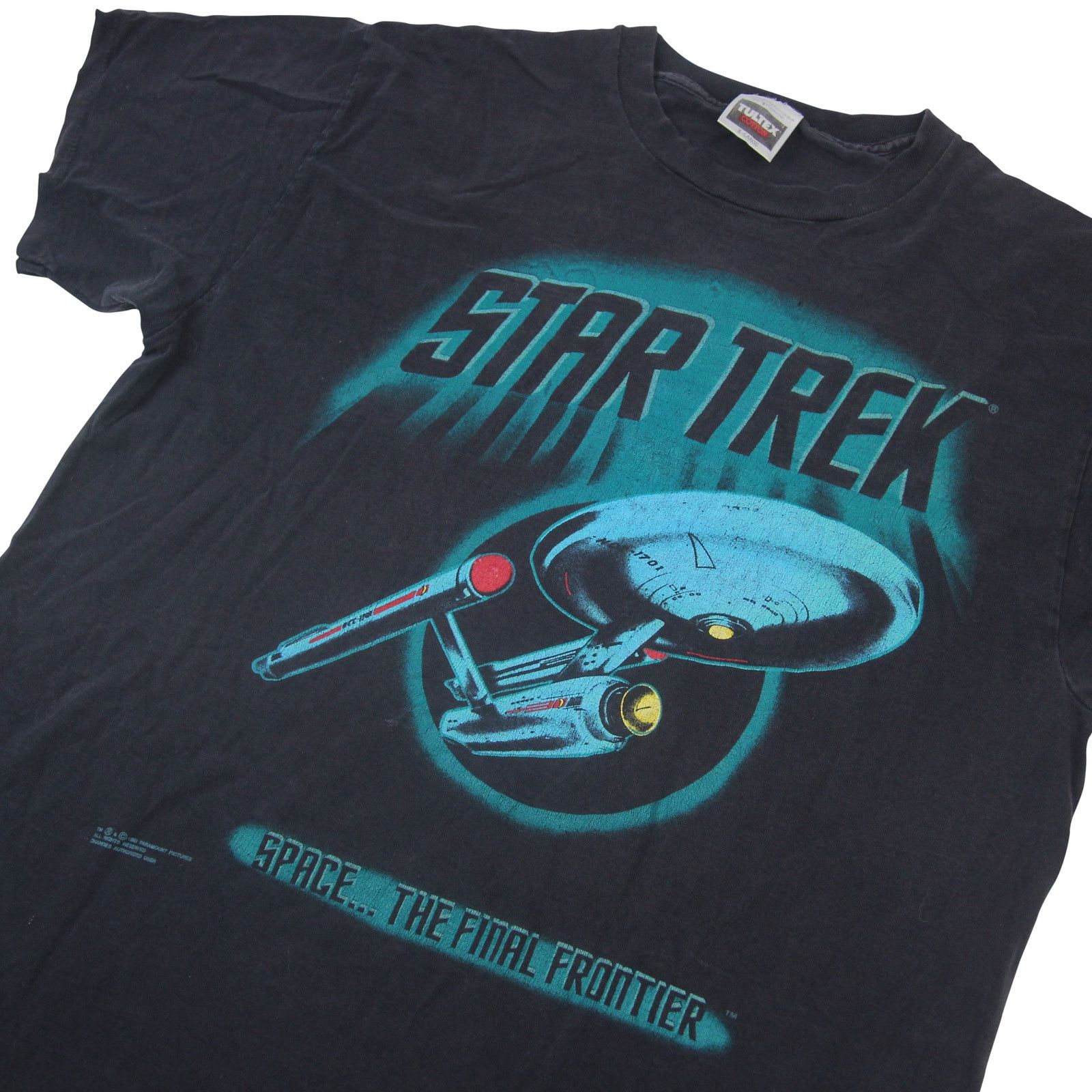 Tultex × Vintage Vintage Star Trek Space..the Final Frontier Graphic T Shirt Size US XL / EU 56 / 4 - 3 Thumbnail