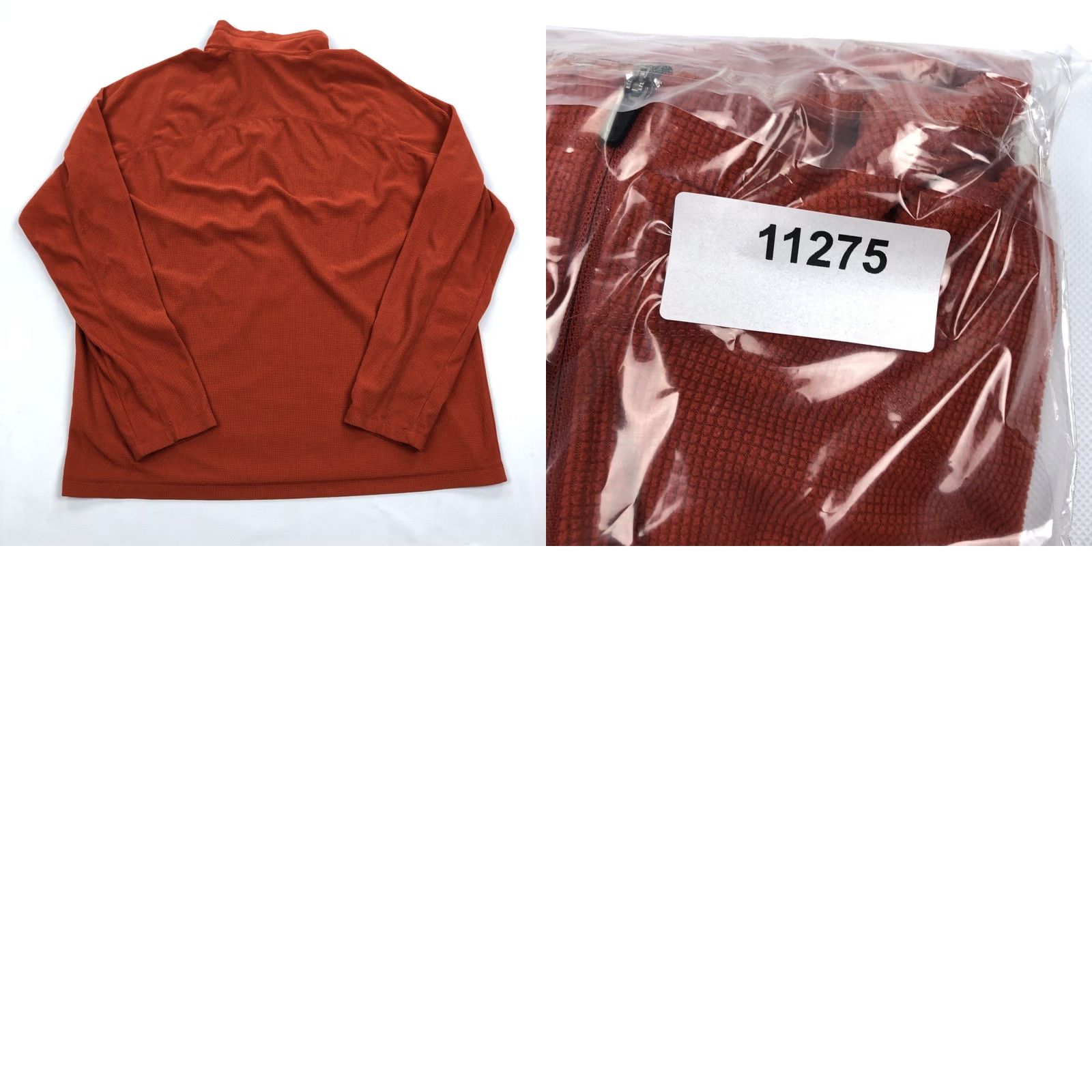 Nike ACG Nike ACG Pullover Top Mens L 1/4 Zip Fleece Grid Rust Orange Activewear Mock Neck Raglan Sleeve Size US L / EU 52-54 / 3 - 8 Thumbnail