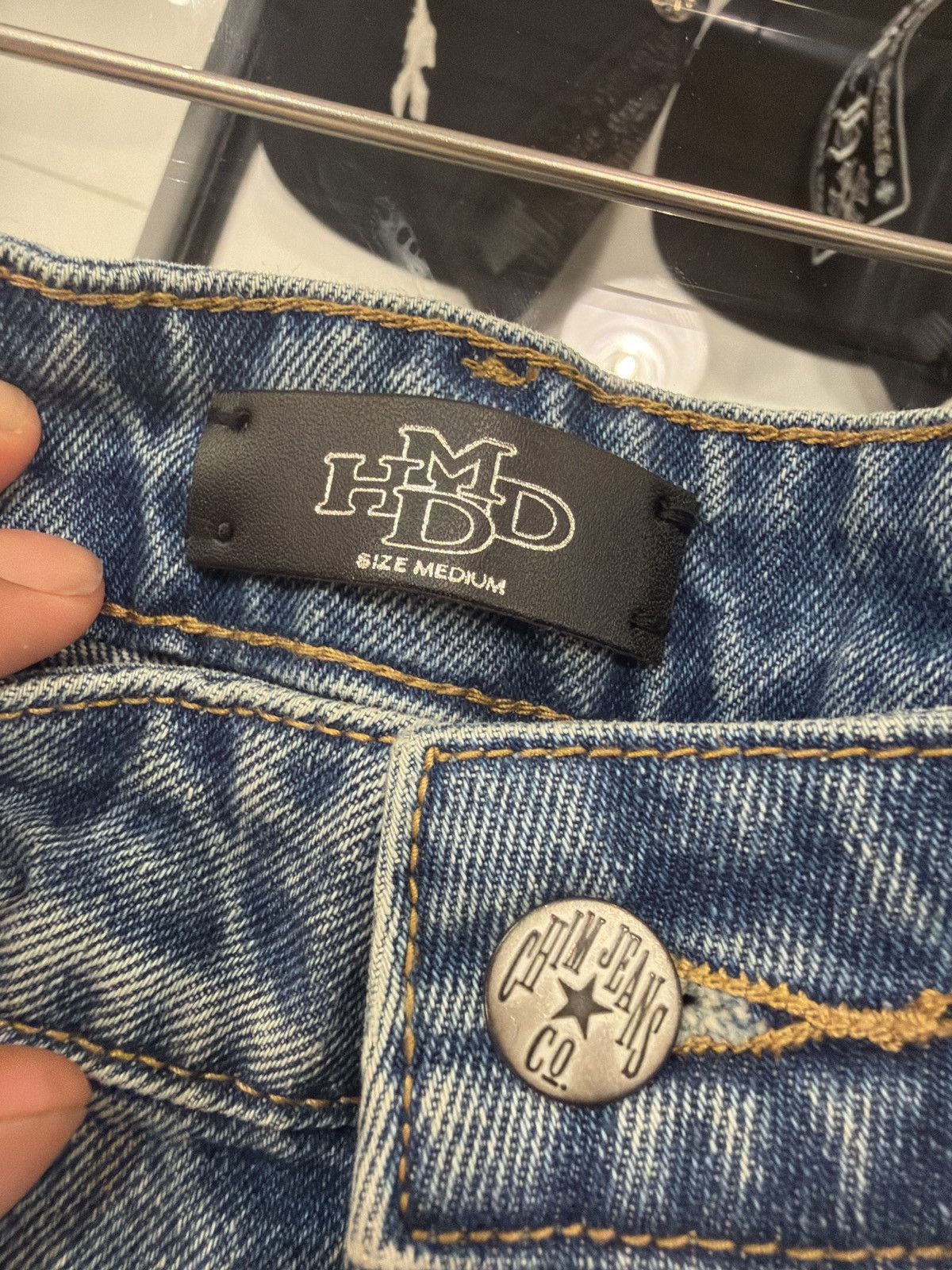 HMDD HMDD Crystal Light Wash Jorts Size US 34 / EU 50 - 3 Thumbnail
