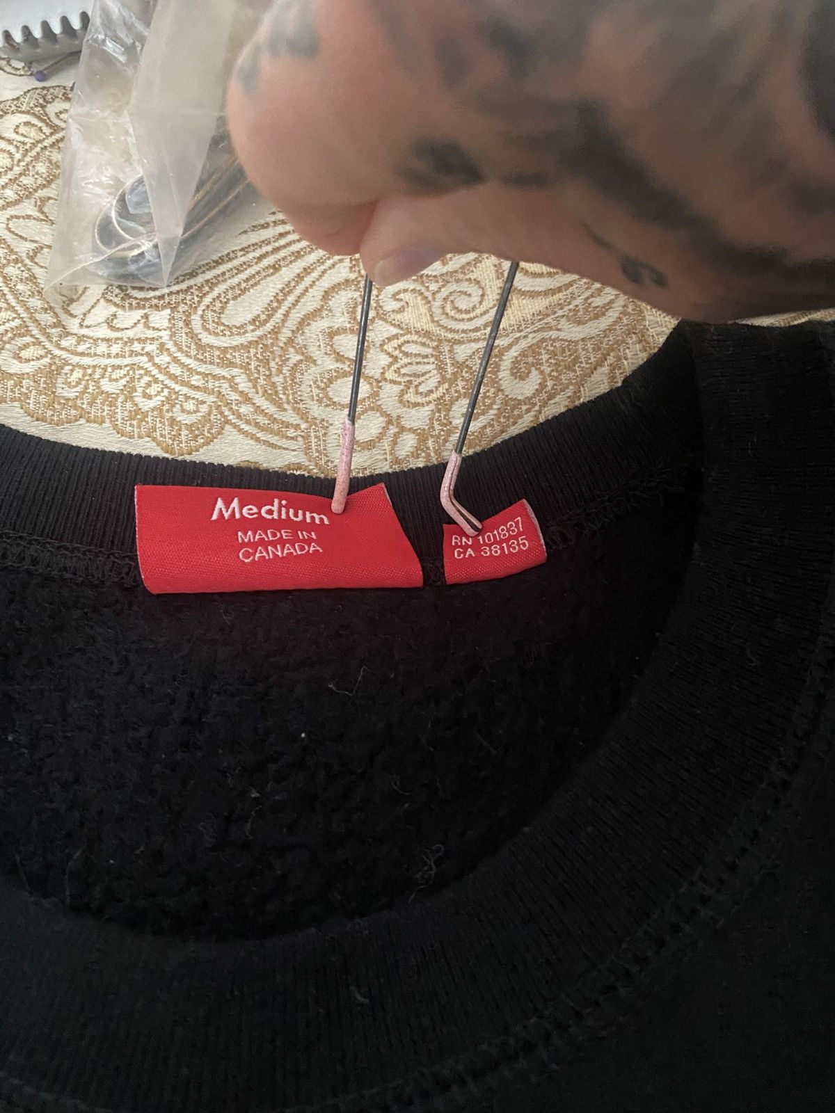 Supreme Supreme Cities Arc Crewneck [black] Size US M / EU 48-50 / 2 - 4 Thumbnail